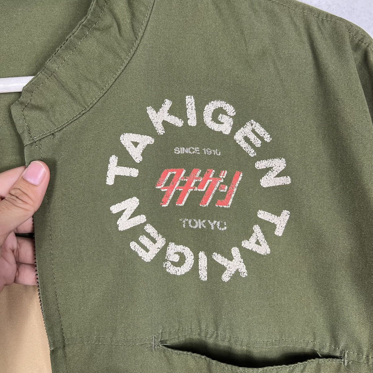 Japanese Brand 🔥 RARE VINTAGE TAKIGEN TOKYO WORKERS SLEEVE LESS JACKET Size US L / EU 52-54 / 3 - 13 Thumbnail