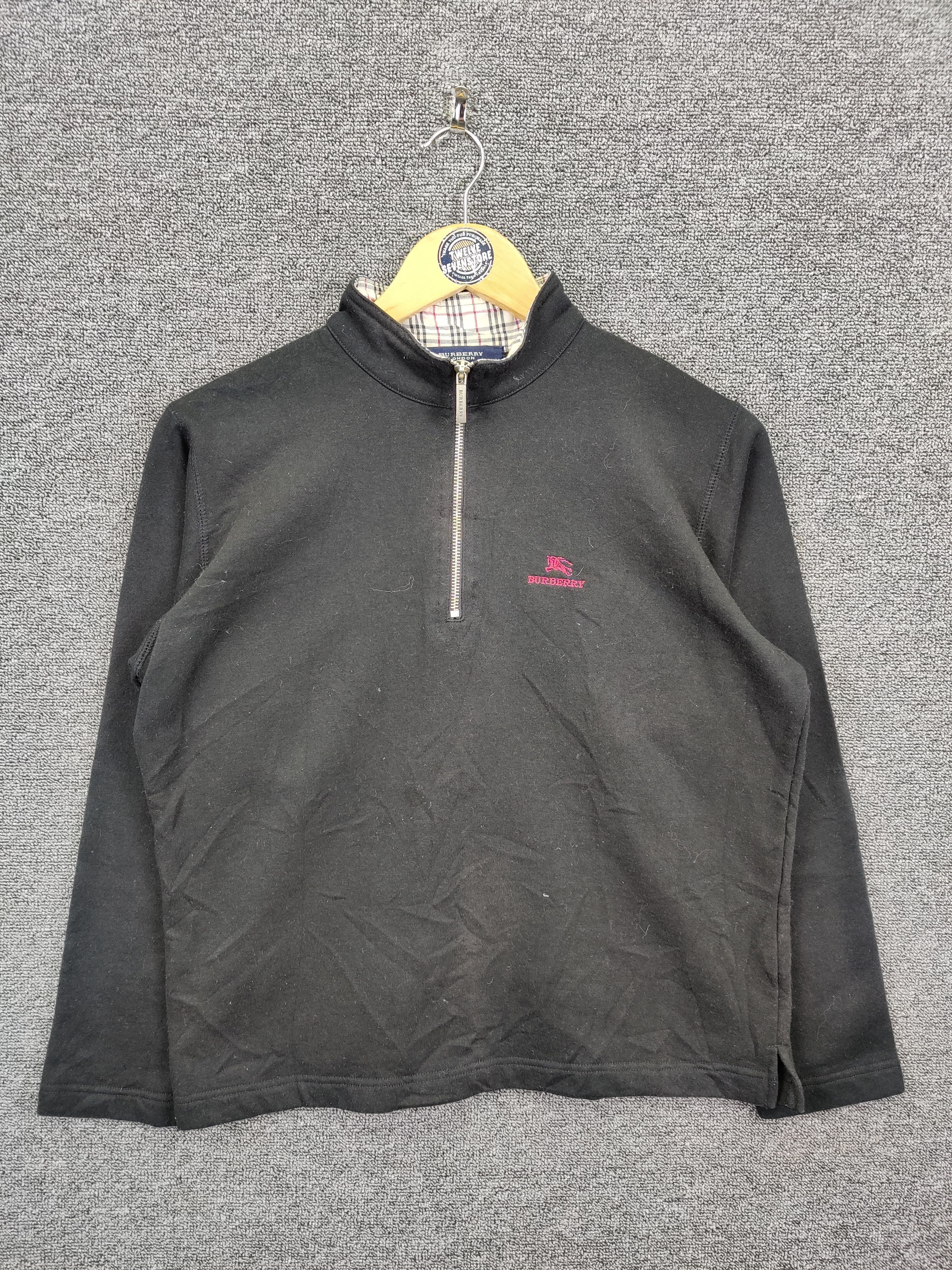 Burberry Burberry London Nova Check Half Zipper Sweatshirt Size US L / EU 52-54 / 3 - 1 Thumbnail