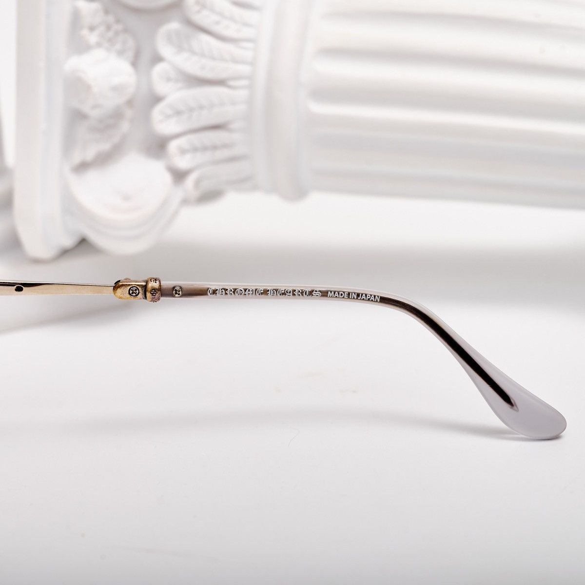 Chrome Hearts CHROME HEARTS STRAPADICTOME MATTE GRAPHITE /SHINY SILVER GLASSES Size ONE SIZE - 4 Thumbnail