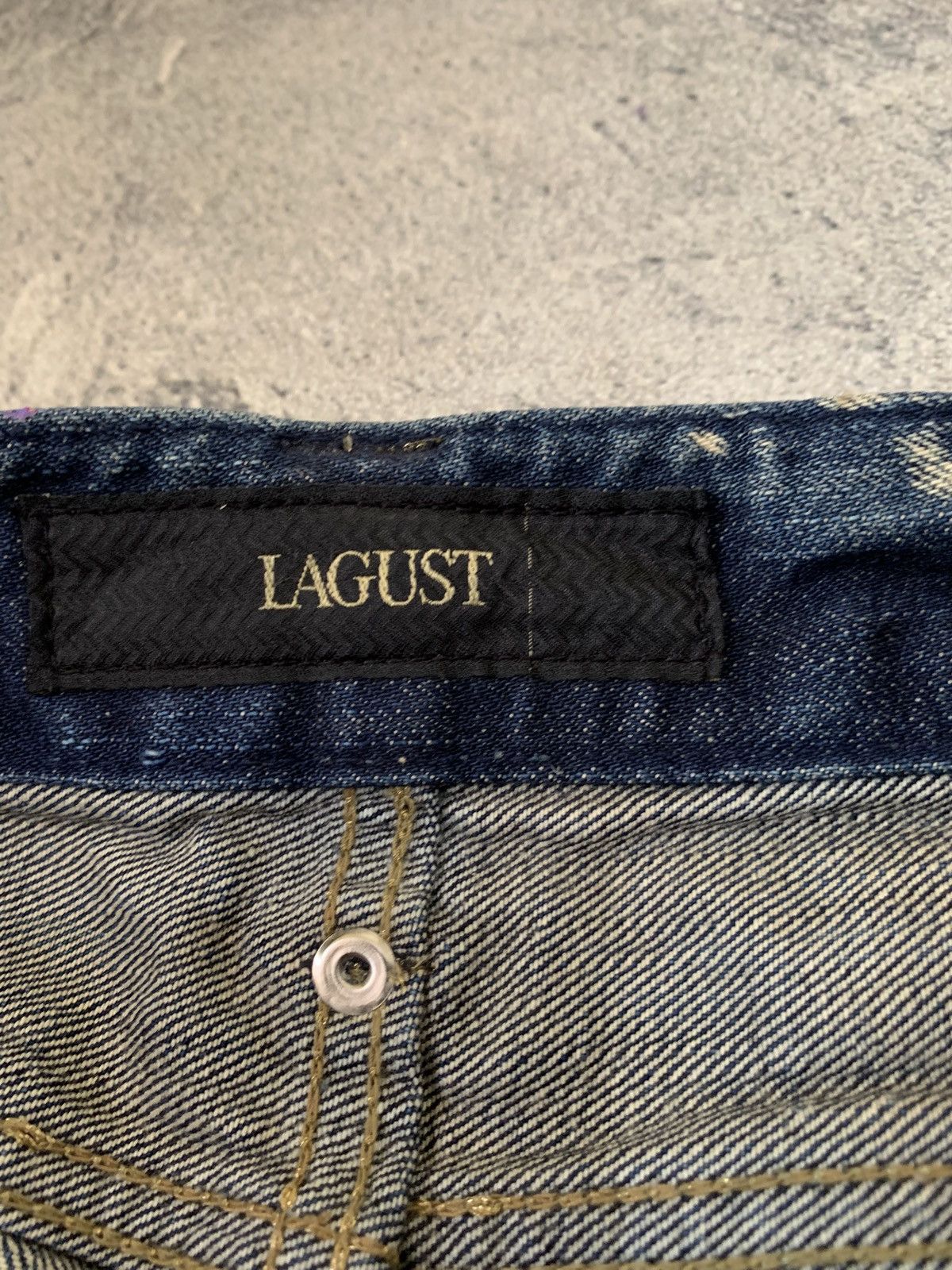 If Six Was Nine 🐍 LAGUST Distressed Flared Denim - If Six Was Nine LGB Style Size US 32 / EU 48 - 12 Thumbnail