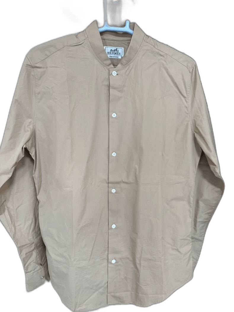 Hermes Hermes Men’s Shirt with Unique Collar Design Size US M / EU 48-50 / 2 - 1 Thumbnail