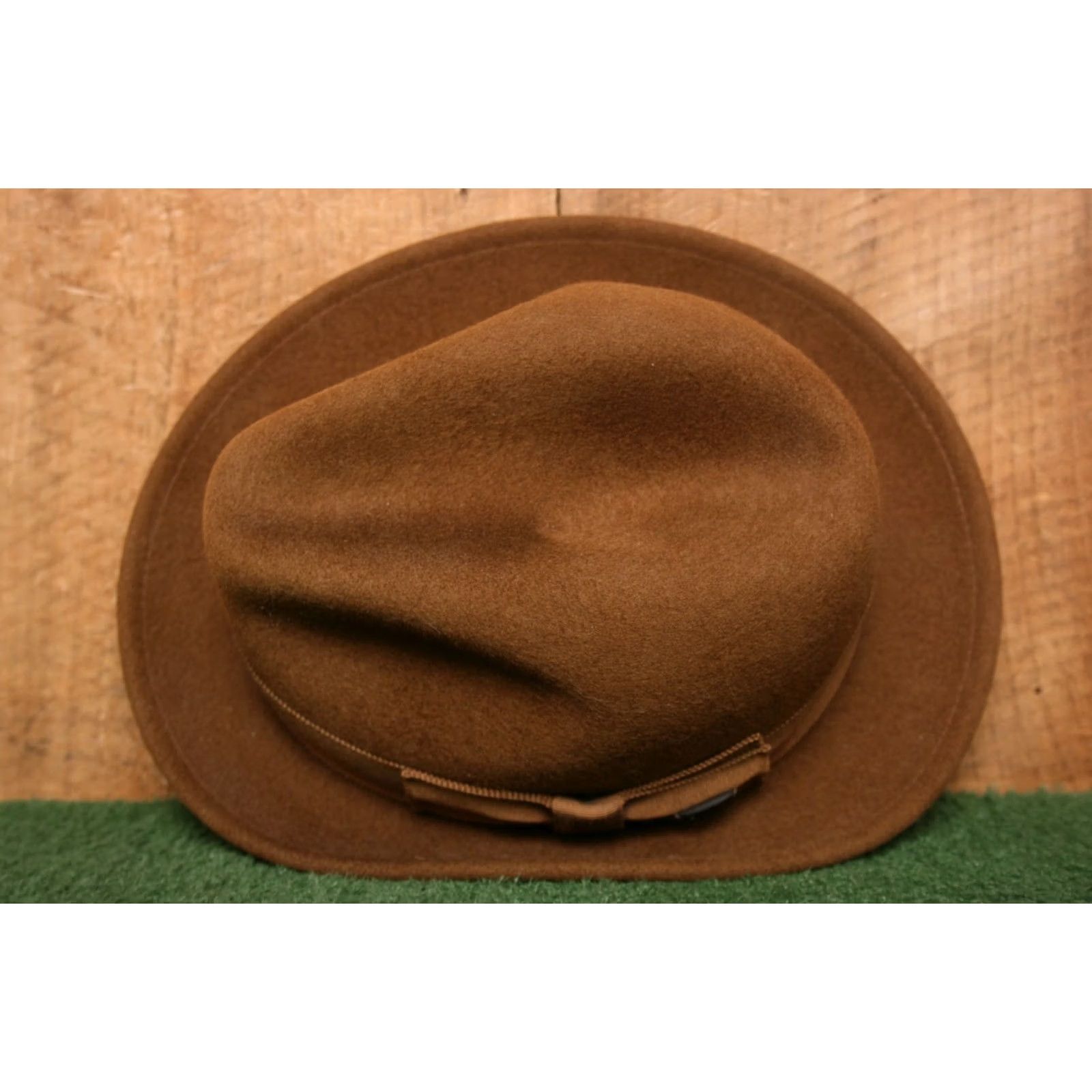 Bailey 44 BAILEY OF HOLLYWOOD Fedora Hat Brown 100% Wool Sz. Small Made in USA Mens Fedora Wool Felt Hat Size ONE SIZE - 4 Thumbnail