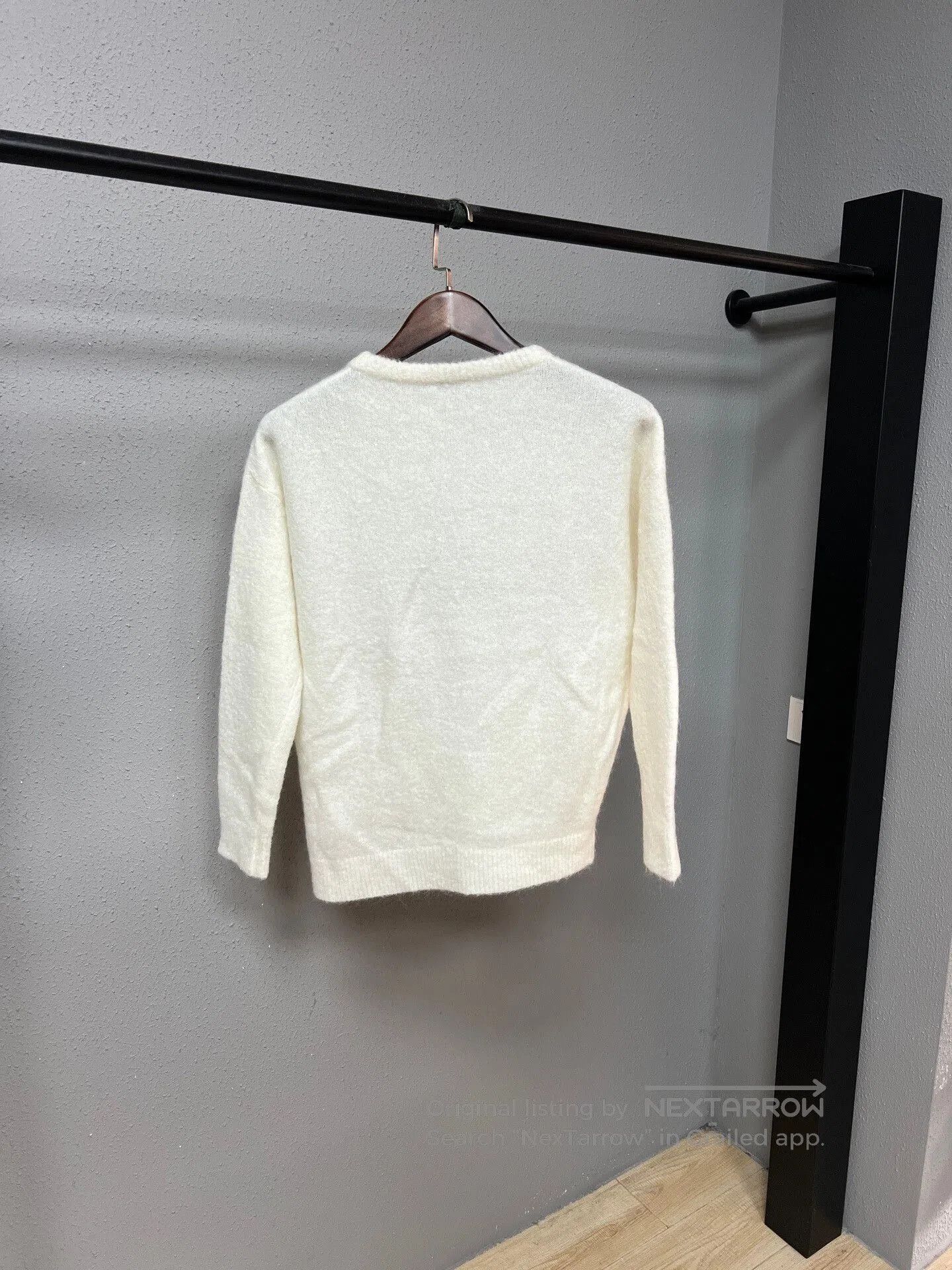 Brunello Cucinelli white cashmere sweater by brunello cucinelli. Size S / US 4 / IT 40 - 2 Thumbnail