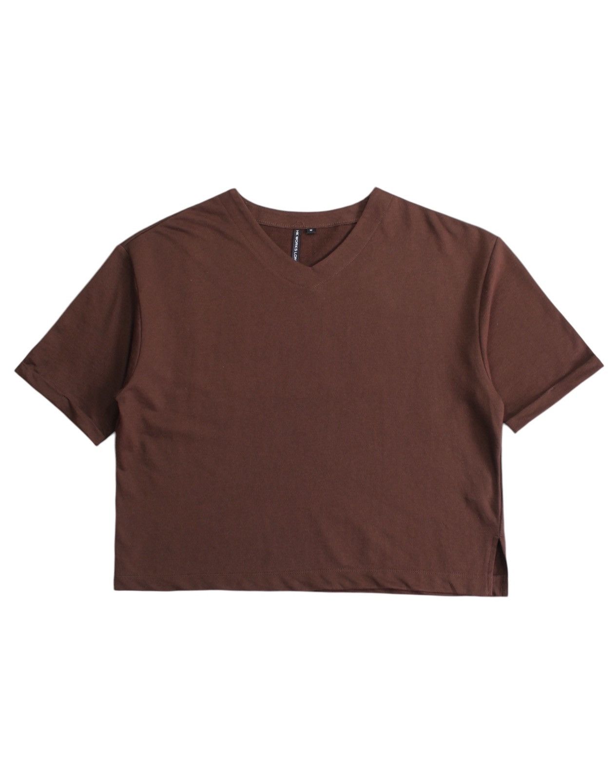 Hiroko Koshino Homme HIROKO KOSHINO V NECK CROP T SHIRT Size US M / EU 48-50 / 2 - 1 Thumbnail