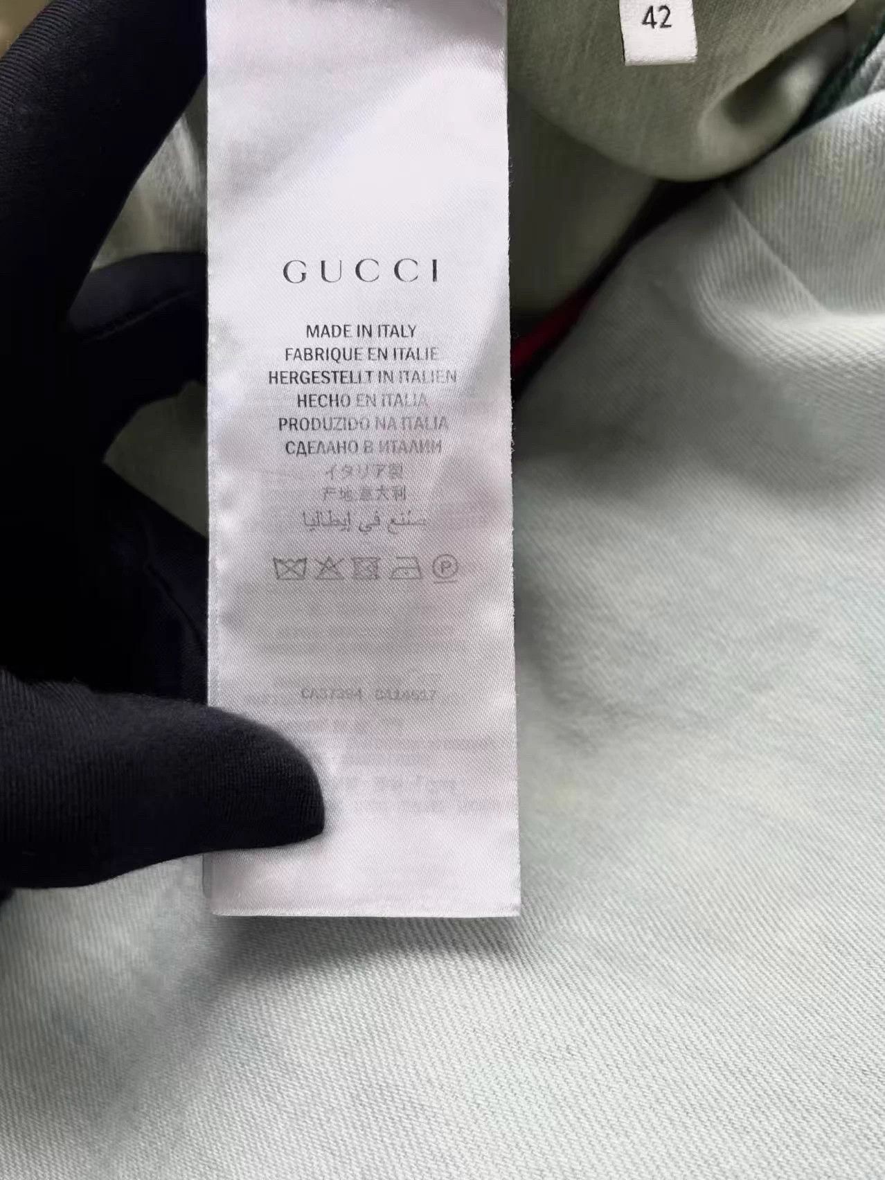 Gucci Gucci Light Denim Red/Green Web GG Buckle Vest Dress 42 Size M / US 6-8 / IT 42-44 - 5 Thumbnail