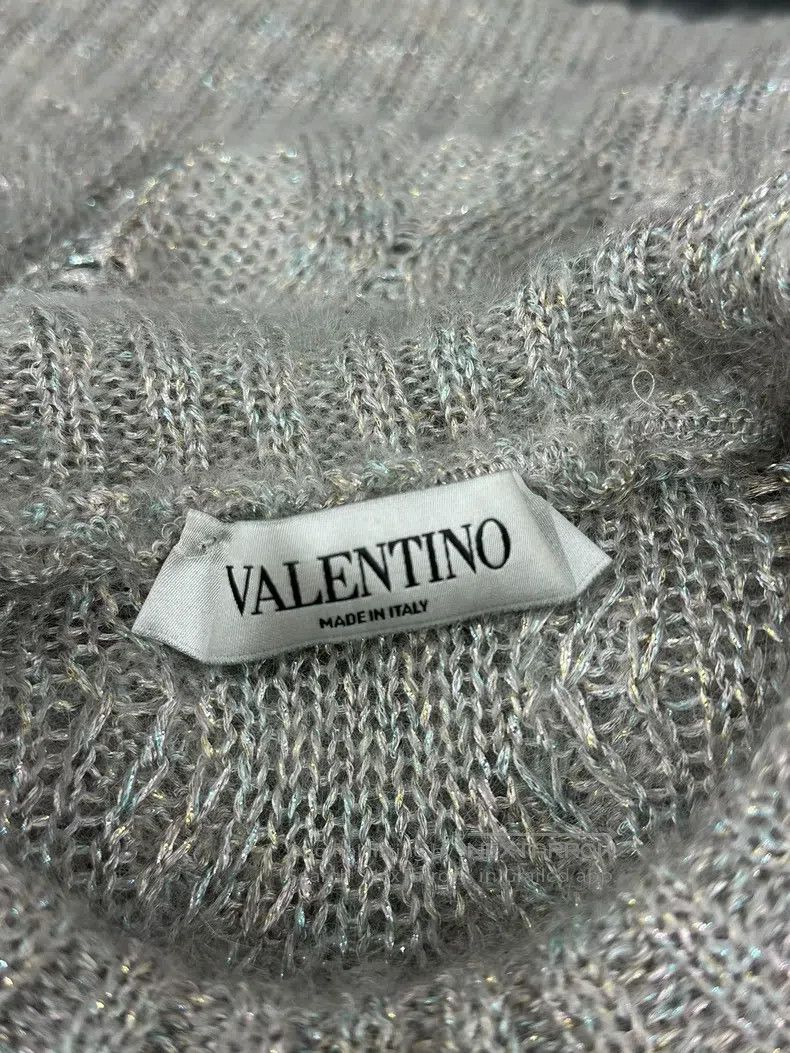 Valentino Valentino Knitted sweater with a ruffled leaf collar Size S / US 4 / IT 40 - 5 Thumbnail
