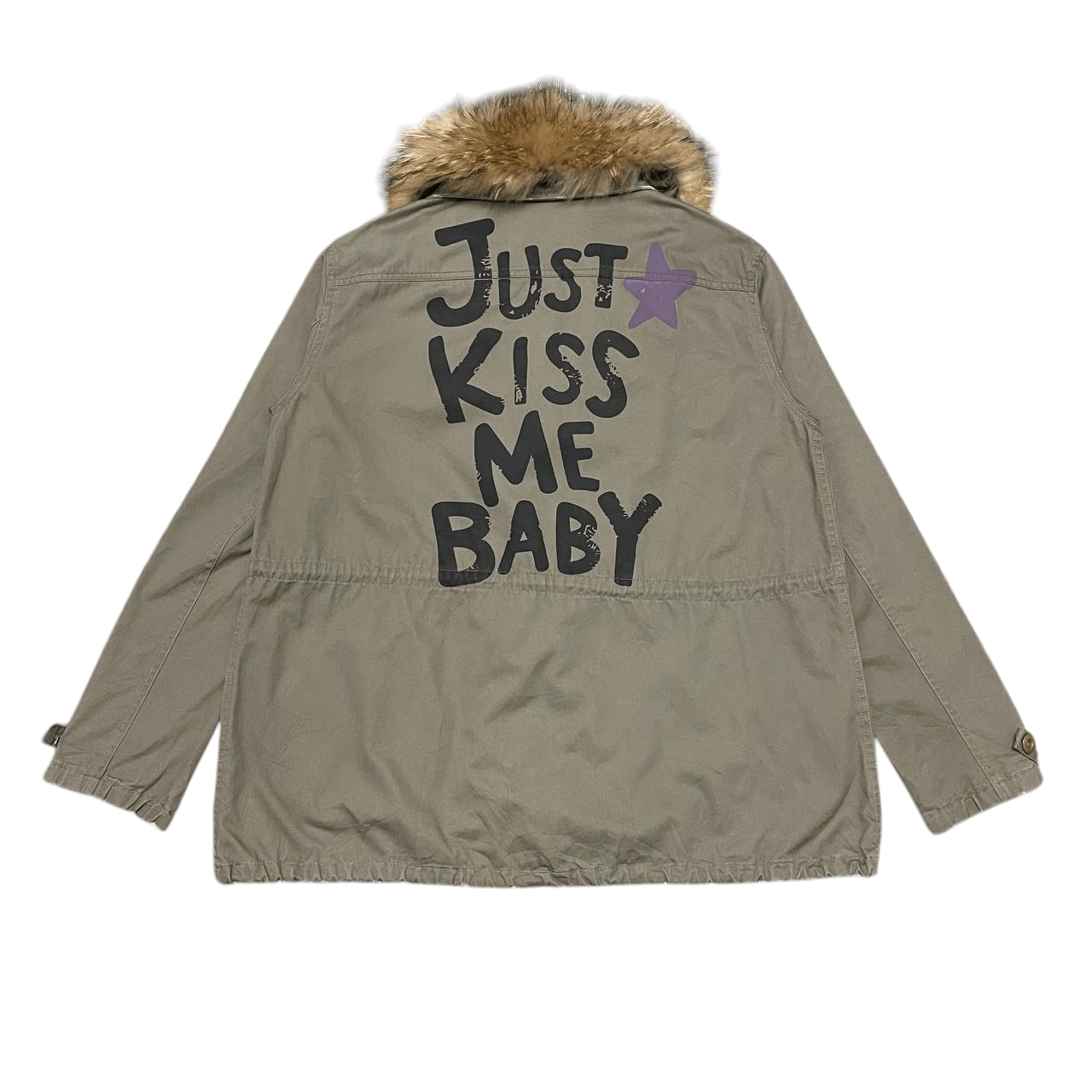 If Six Was Nine Vintage Japanese Brand Fur Collar Jacket "Just Kiss Me Baby" Size US M / EU 48-50 / 2 - 7 Thumbnail