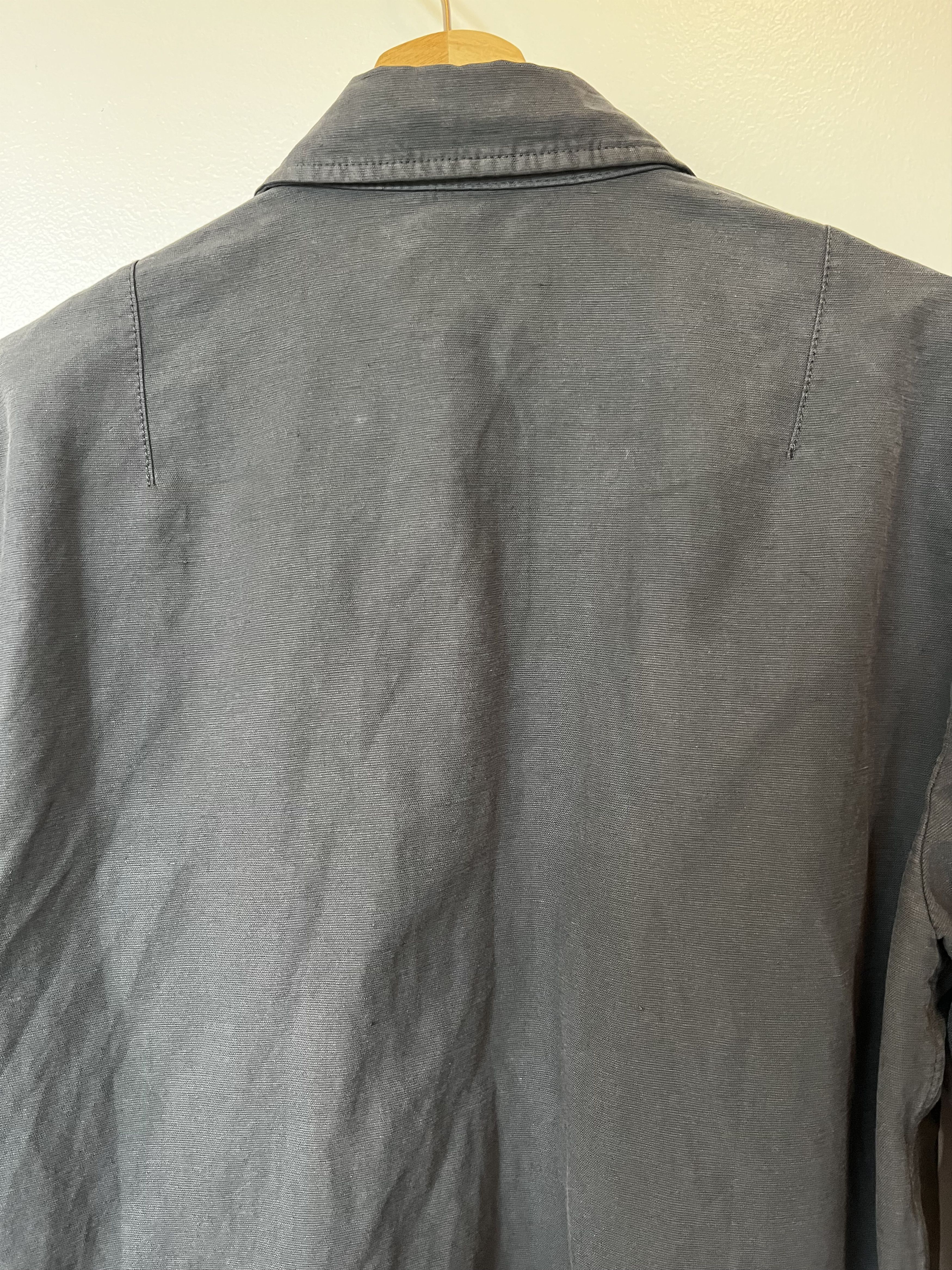 Norse Projects Norse Projects Work Jacket "Kyle" Cotton Linen in Slate Grey Size US M / EU 48-50 / 2 - 2 Thumbnail