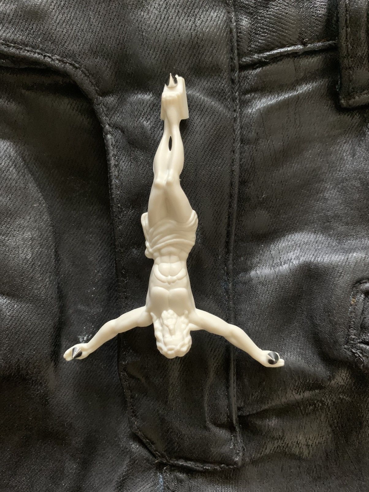 Balmain Balmain Like Biker Jeans Waxed Pierced Spiked Fashion Punk Size US 30 / EU 46 - 4 Thumbnail