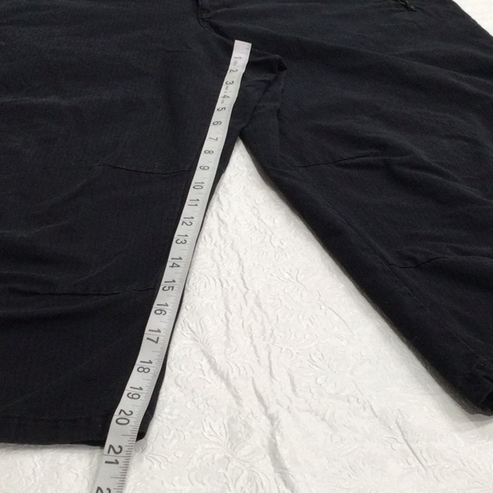 Other Fashion Bug Black Front Zipper Pockets Capri Pant Size 16 Size 38" / US 16 / IT 52 - 12 Thumbnail