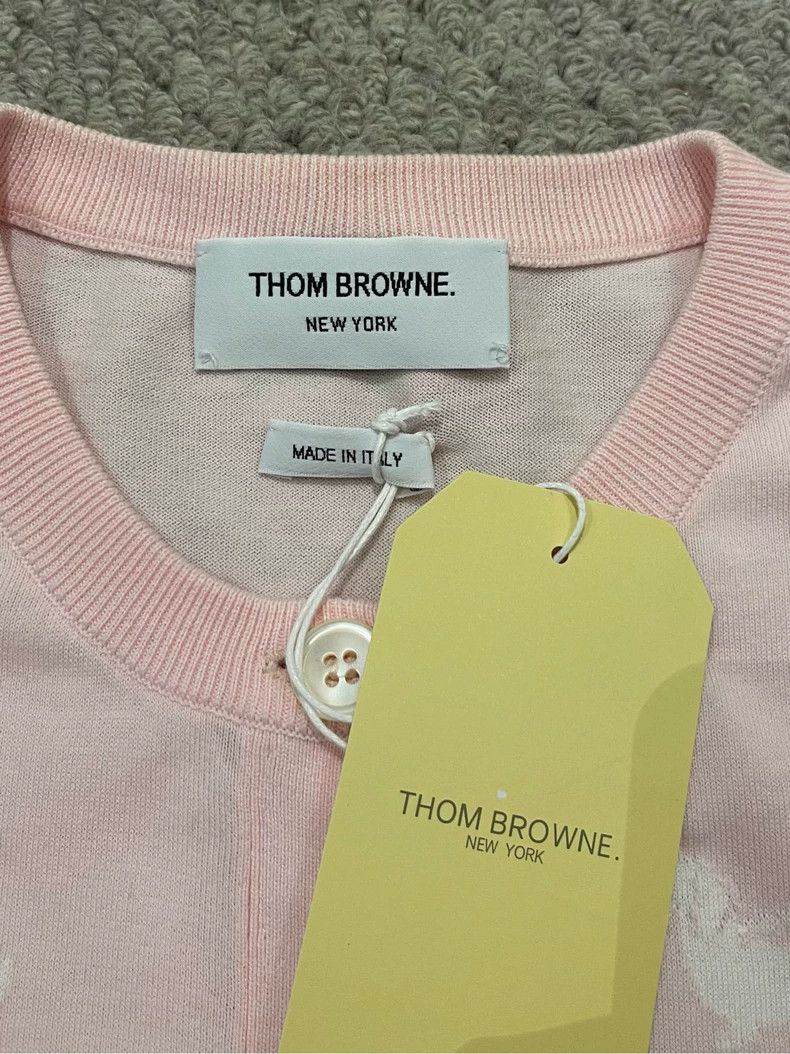 Thom Browne Thom browne Cherry blossom pink line villain stripe medium- Size S / US 4 / IT 40 - 6 Thumbnail