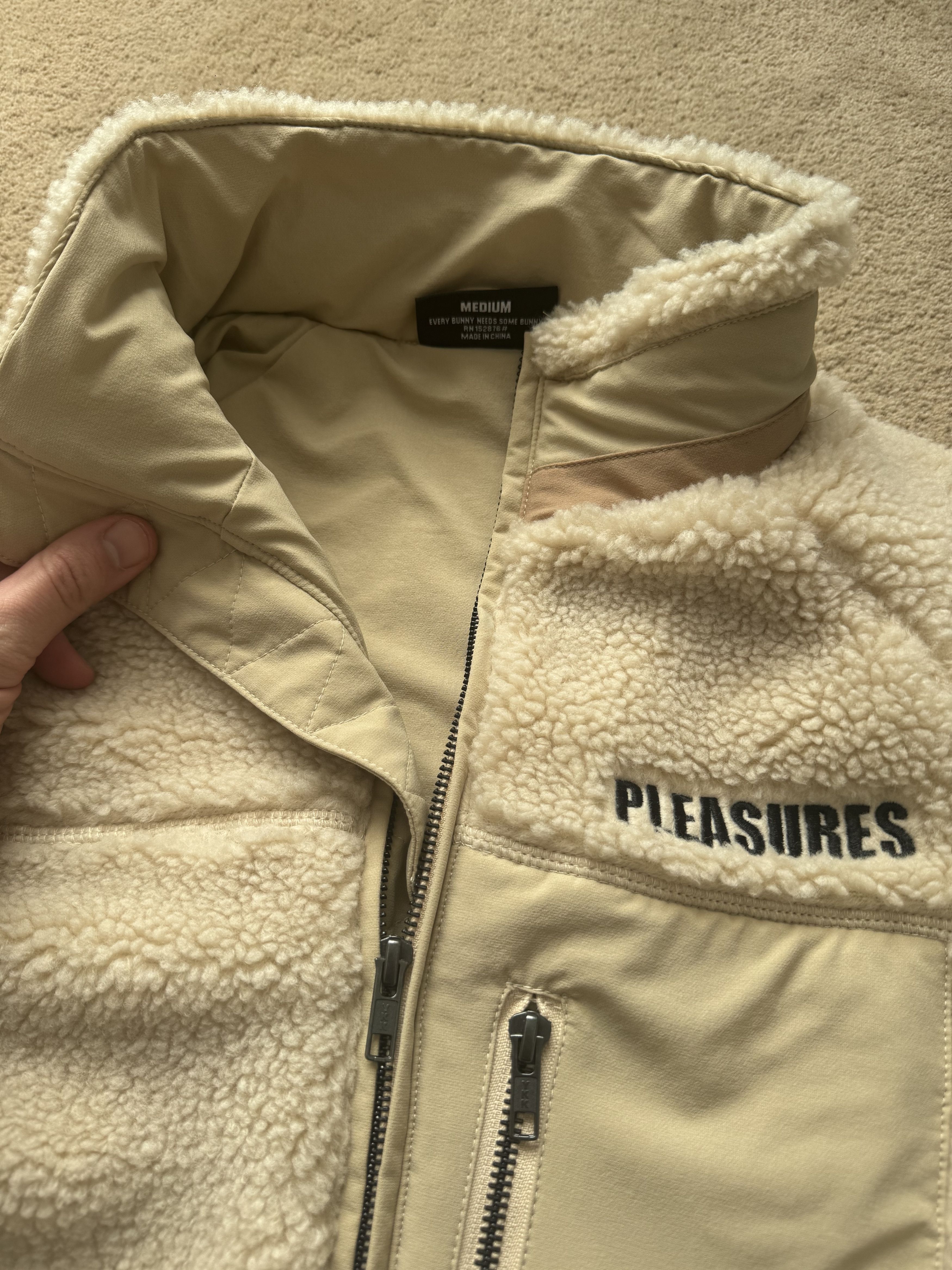 Playboy × Pleasures Pleasures X Playboy Bunny Sherpa Zip Tan Size US M / EU 48-50 / 2 - 4 Thumbnail