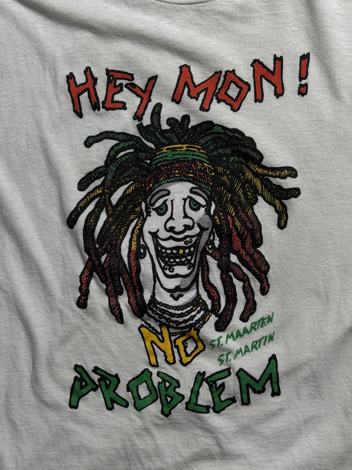 Vintage Vintage St. Martin Hey Mon! No Problem Tee Size US XL / EU 56 / 4 - 2 Thumbnail