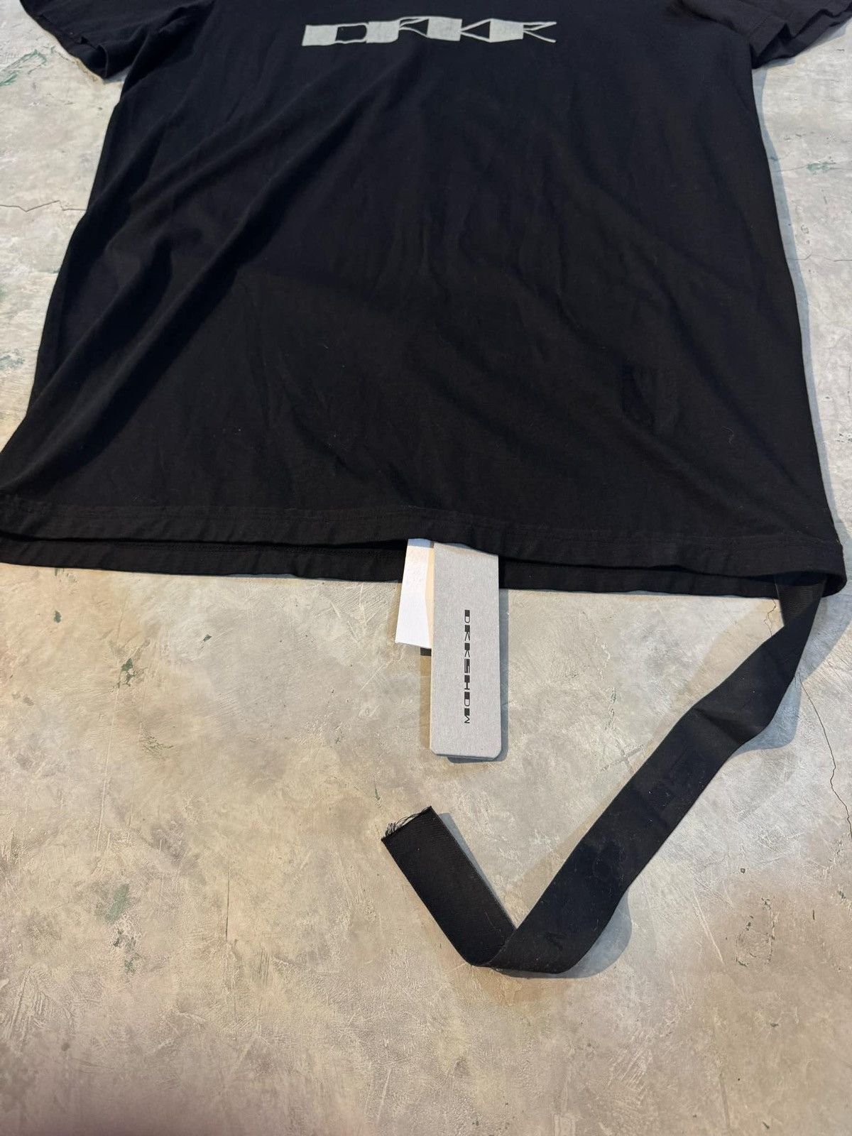 Rick Owens Drkshdw Rick Owens Drkshdw script tee Size US L / EU 52-54 / 3 - 3 Thumbnail