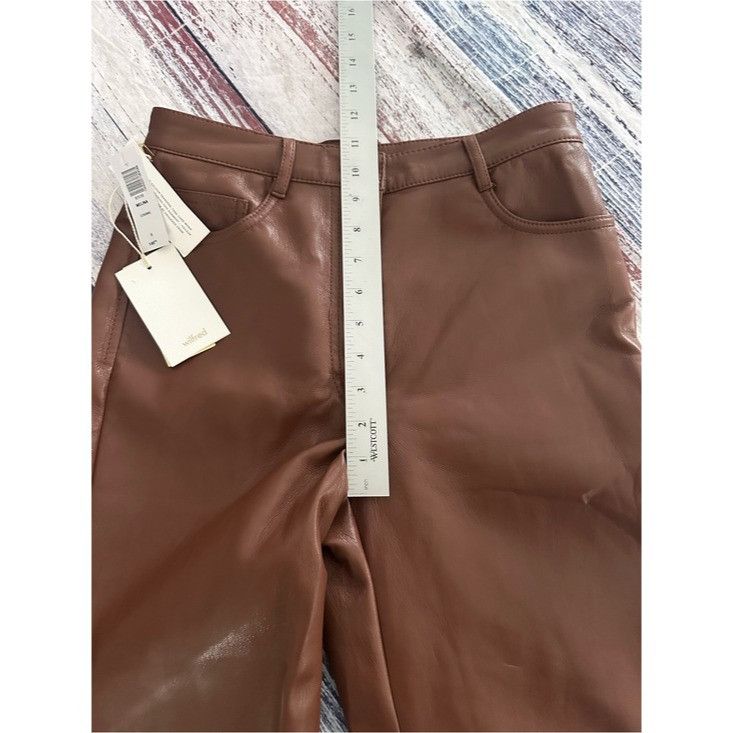 Other NWT Wilfred “Melina” Women's High-Rise Faux Leather Straight Size 28" / US 6 / IT 42 - 12 Thumbnail