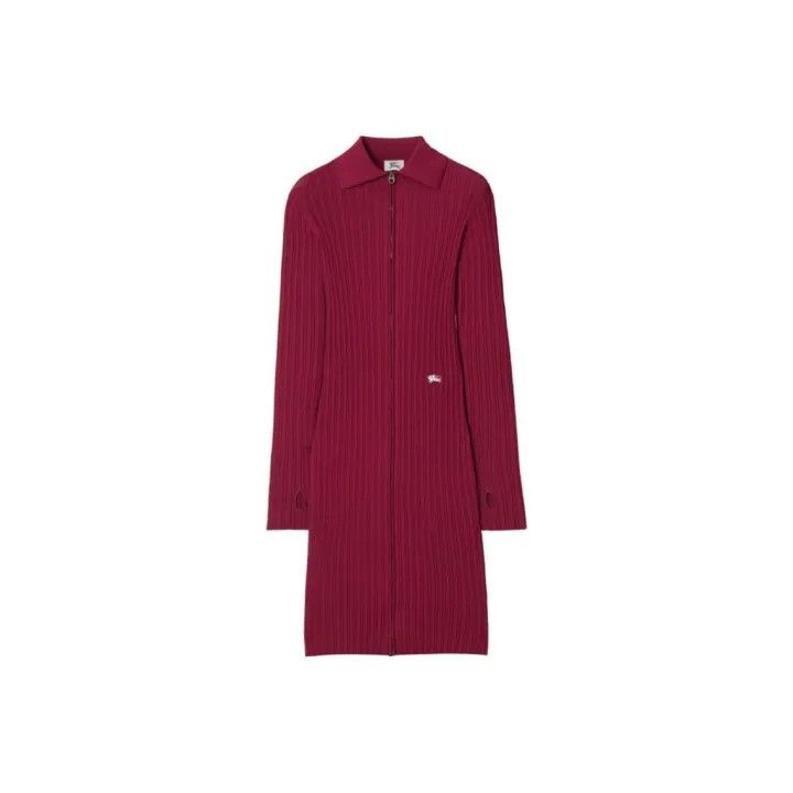 Burberry Burberry Viscose Blend Long Sleeve Dress 0079 Size M / US 6-8 / IT 42-44 - 1 Thumbnail