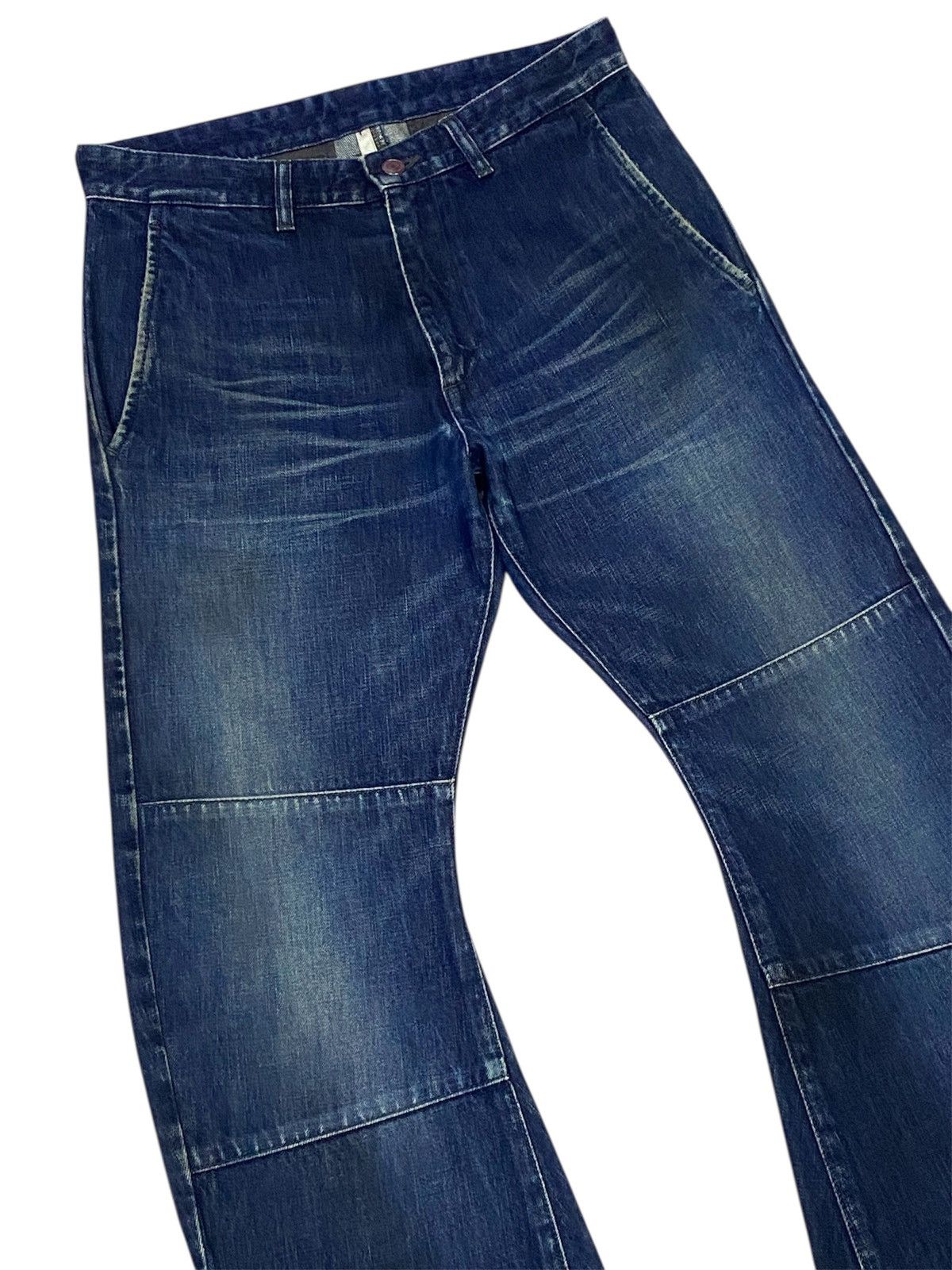 junhashimoto 💃Junhashimoto Curved Leg Flare Denim Jeans Size US 30 / EU 46 - 3 Thumbnail