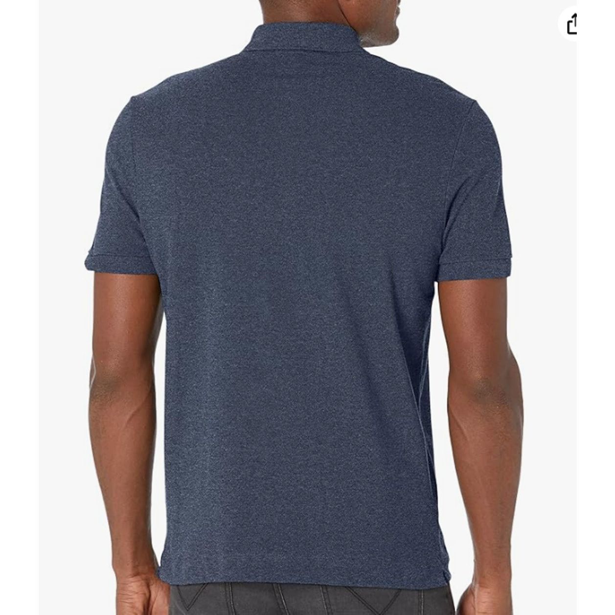Lacoste Mens Short Sleeve Paris Polo Bleu Indigo Fonce S