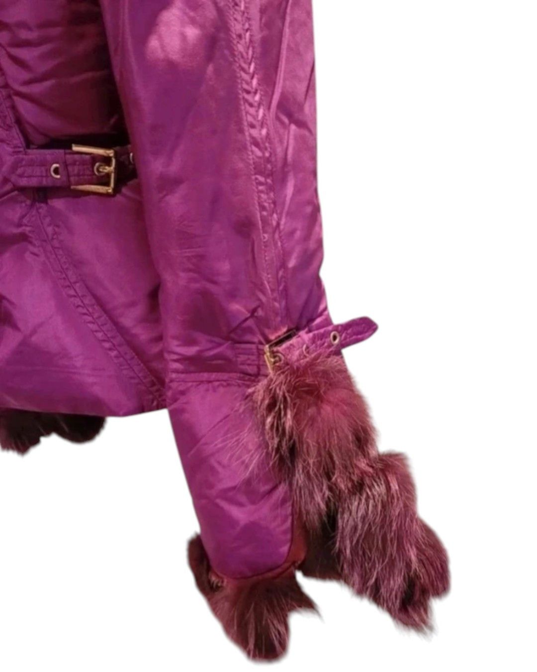 Roberto Cavalli FOX FUR GOOSE DOWN PUFFER JACKET Size M / US 6-8 / IT 42-44 - 3 Thumbnail
