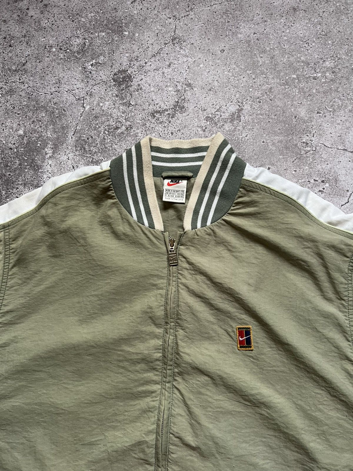 Nike × Vintage Vintage 90s Nike Court Tennis Bomber Jacket Size US M / EU 48-50 / 2 - 5 Thumbnail