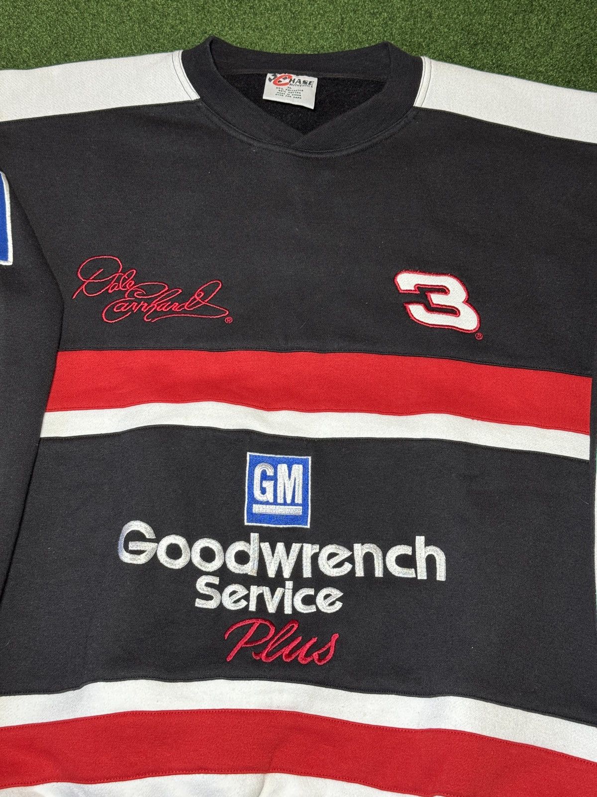 Chase Authentics × NASCAR × Vintage Vintage 90s Dale Earnhardt RARE Chase Nascar Sweatshirt Size US XL / EU 56 / 4 - 2 Thumbnail