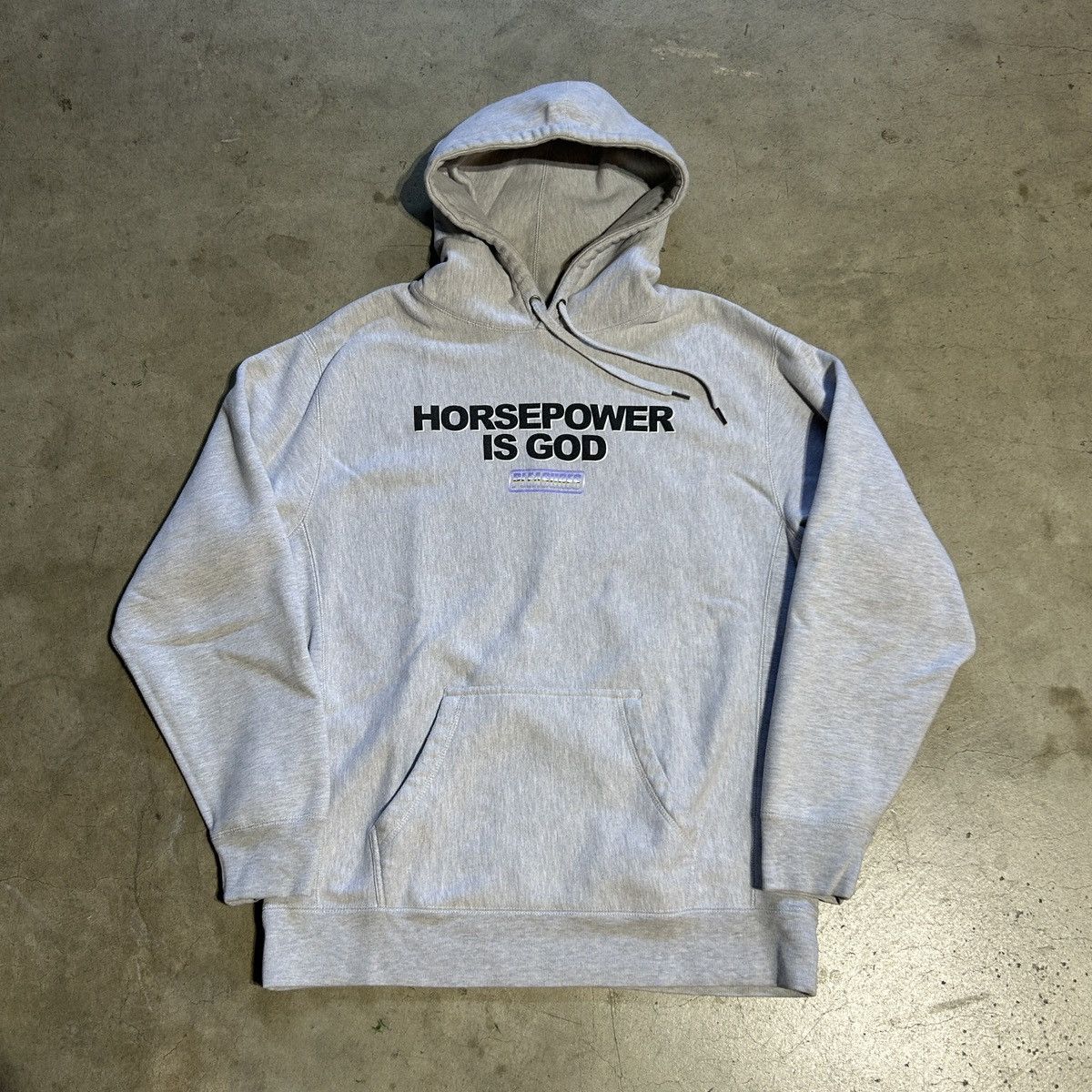Pleasures Pleasures Horsepower is God Heavyweight Hoodie Gray XL Size US XL / EU 56 / 4 - 1 Thumbnail
