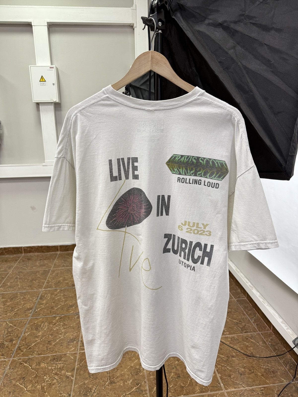 Band Tees × Rolling Loud × Travis Scott 🇨🇭Y2K Travis Scott Rolling Loud Live in Zurich Tour T-Shirt Size US XL / EU 56 / 4 - 2 Thumbnail