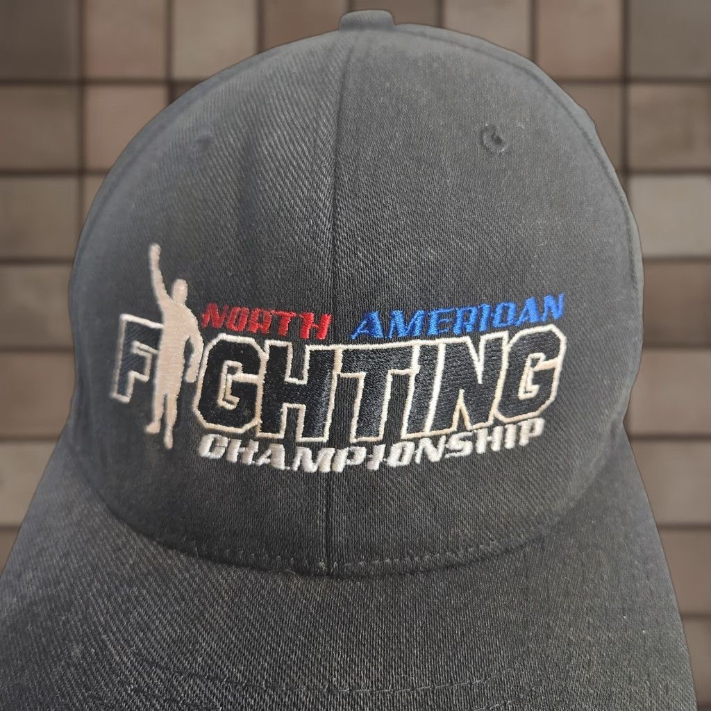 Vintage VINTAGE MMA North American Fighting Championship Black Flex Fit Cap S/M Mens Richardson Cap Size ONE SIZE - 1 Thumbnail