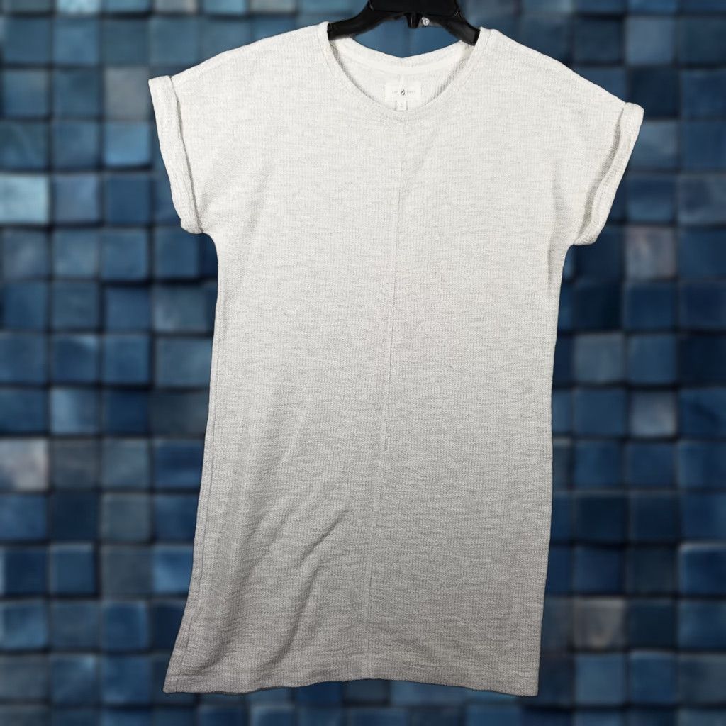 Lou & Grey Lou & Grey Shirt Womens Small Gray Short Sleeve Textured Knit Casual Pullover Size S / US 4 / IT 40 - 1 Thumbnail