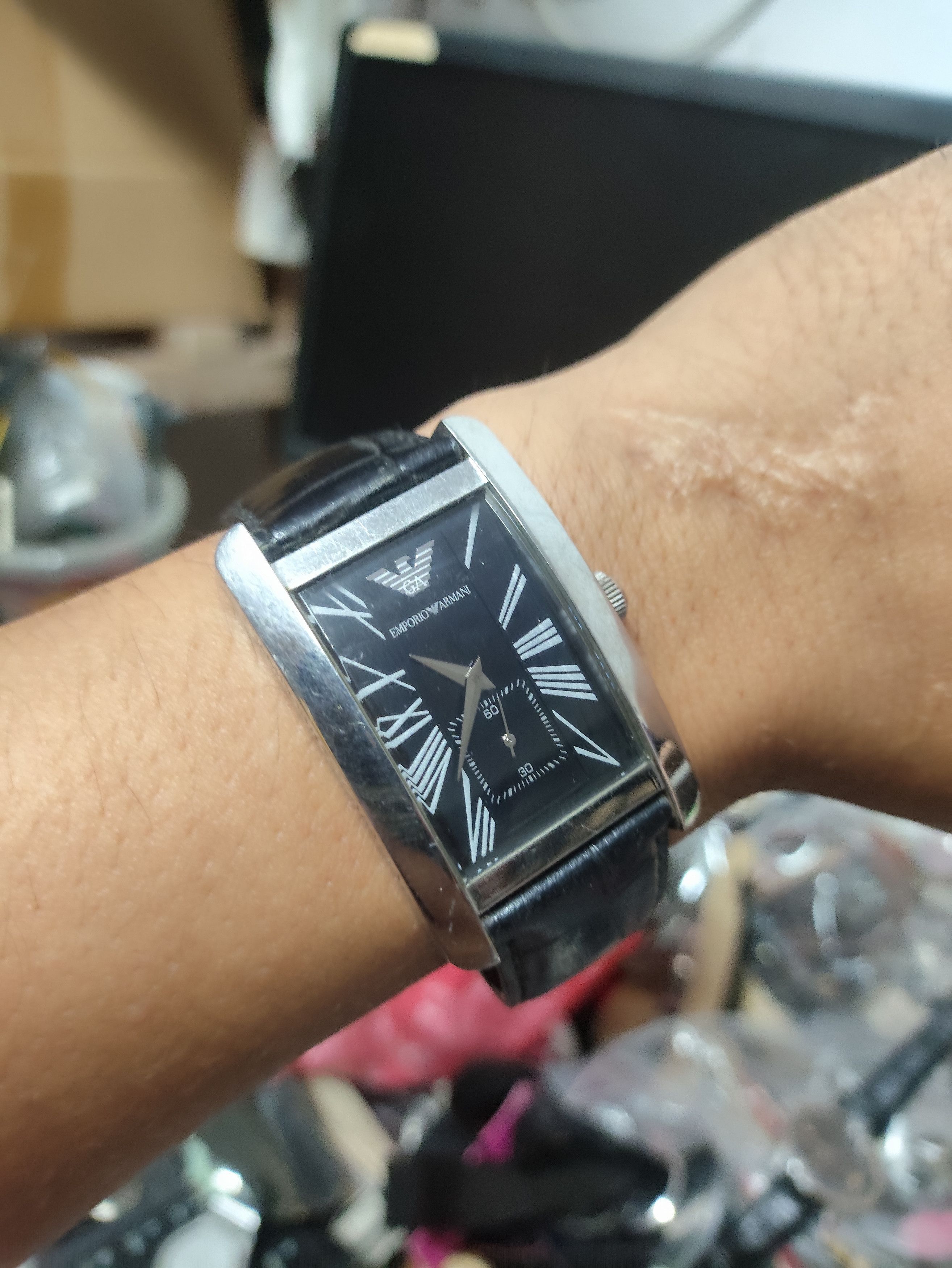 Emporio Armani Vintage Emporio Armani Tank Watch (Need Service) Size ONE SIZE - 1 Thumbnail