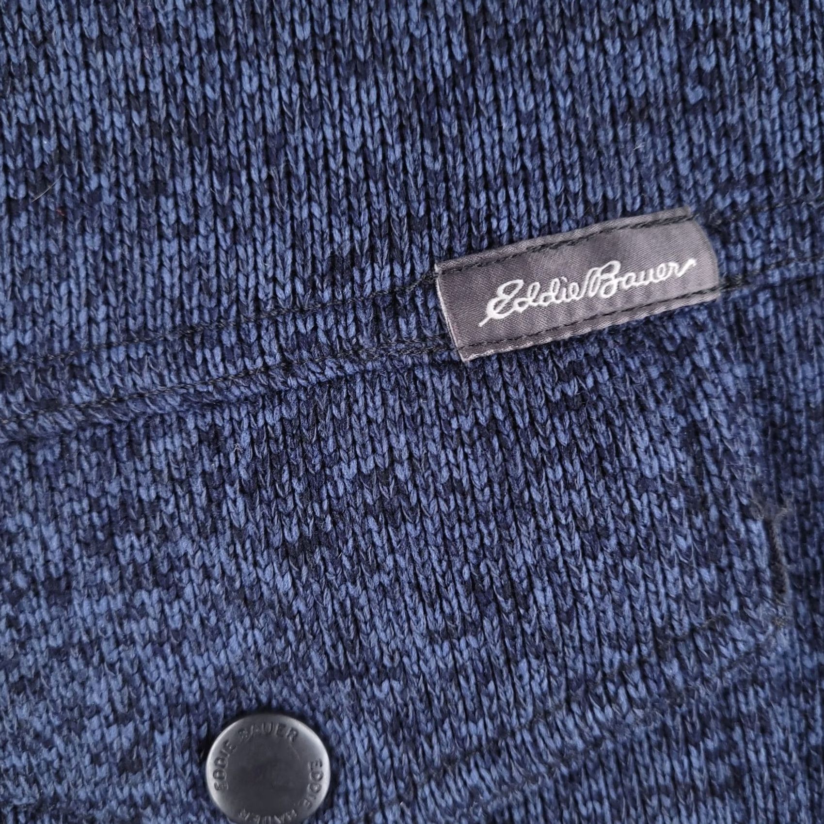 Eddie Bauer Eddie Bauer Sweater Mens M Blue Camp Pocket Fleece Pullover - Collared, Regular Size, Good Condition, Pockets, Blue, M, Men Size US M / EU 48-50 / 2 - 2 Thumbnail