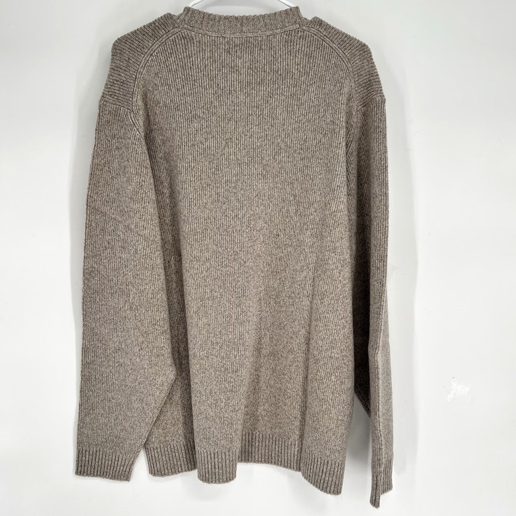 NAADAM Nadaam Men’s Cashmere Blend Crewneck Sweater 2XL Beige Pullover Long Sleeve Knit Casual, Business, Formal, Travel Mens Beige 2XL Crew Neck Sweater Size US XXL / EU 58 / 5 - 3 Thumbnail