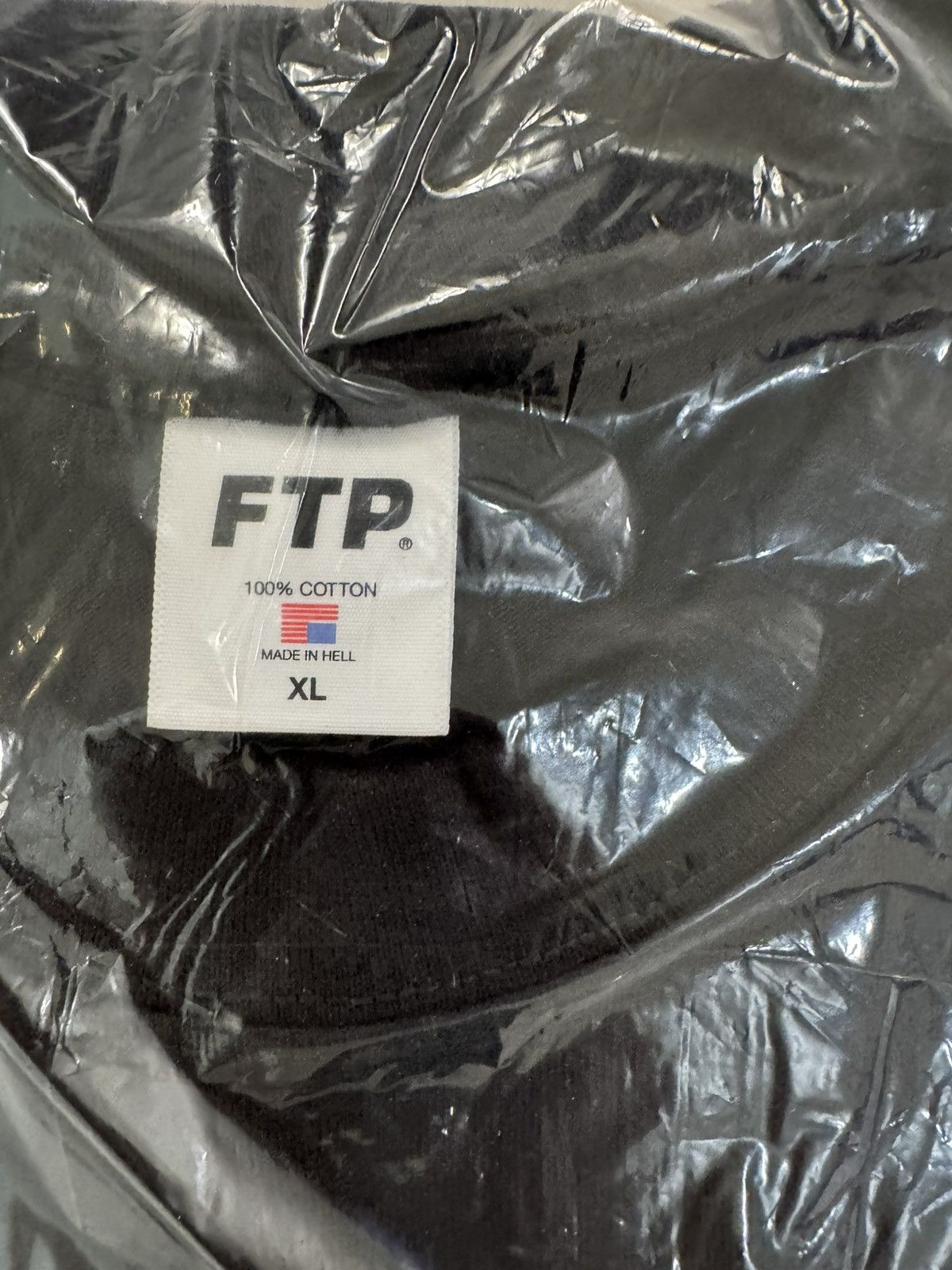 Fuck The Population FTP FUCKTHEPOPULATION Flocked logo tee BLACK sz XL IN HAND Size US XL / EU 56 / 4 - 3 Thumbnail