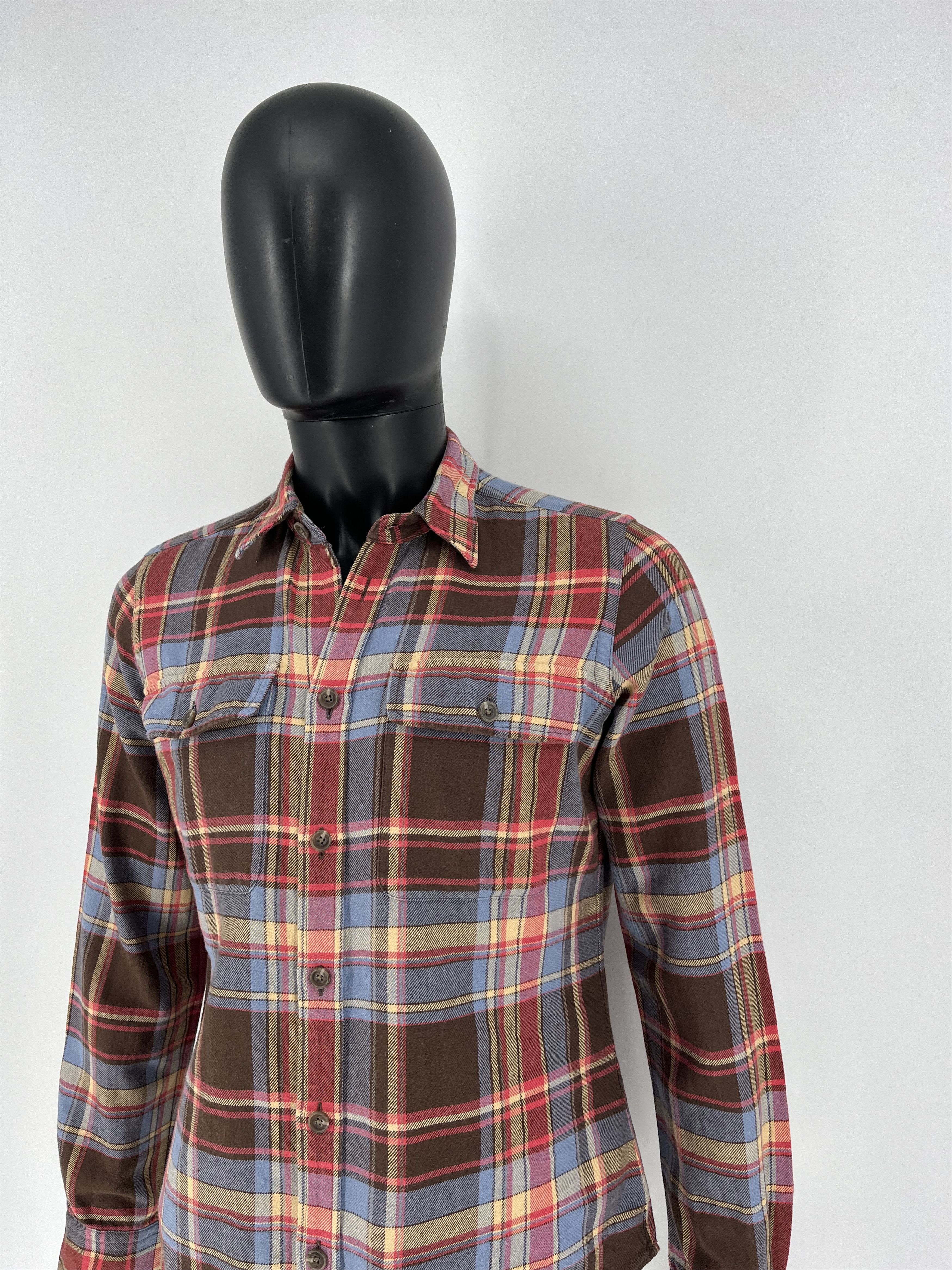Flannel Vintage Flannel Polo Raplh Lauren Plaid Shirt Travis style Size US S / EU 44-46 / 1 - 9 Thumbnail