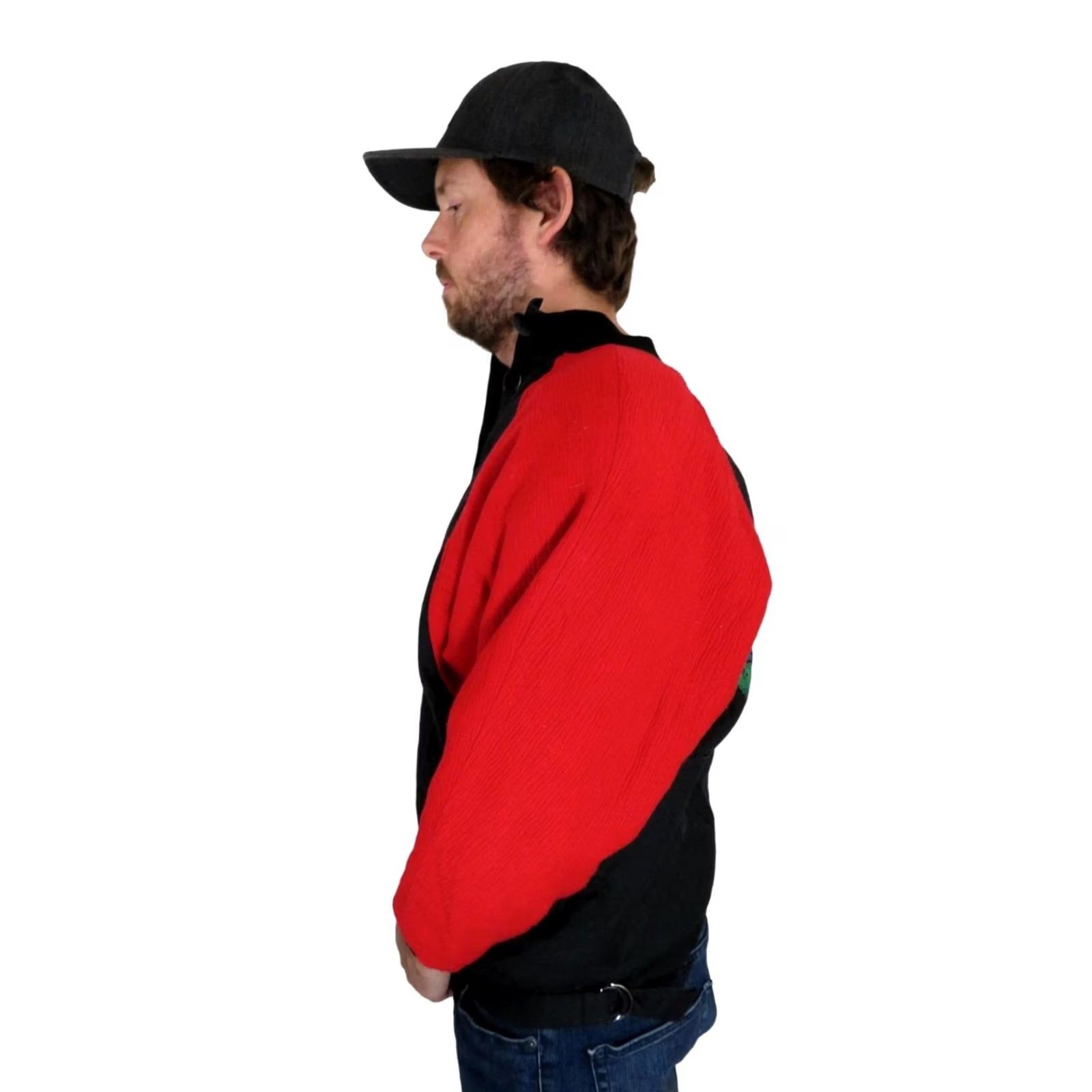 Vintage VINTAGE American Vintage Jacket Mens Large Windbreaker 90s 80s Red Troll Cartoon Aztec 80s 90s Fashion Size US L / EU 52-54 / 3 - 3 Thumbnail