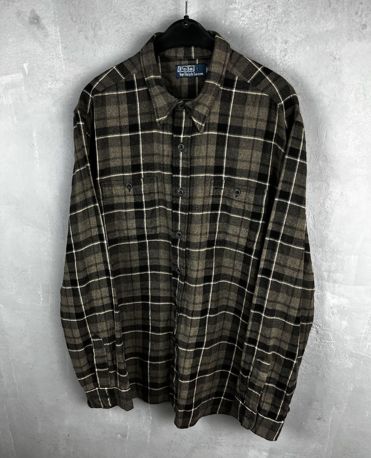 Polo Ralph Lauren × Ralph Lauren × Vintage Polo Ralph Lauren flannel shirt vintage Size US XL / EU 56 / 4 - 1 Thumbnail