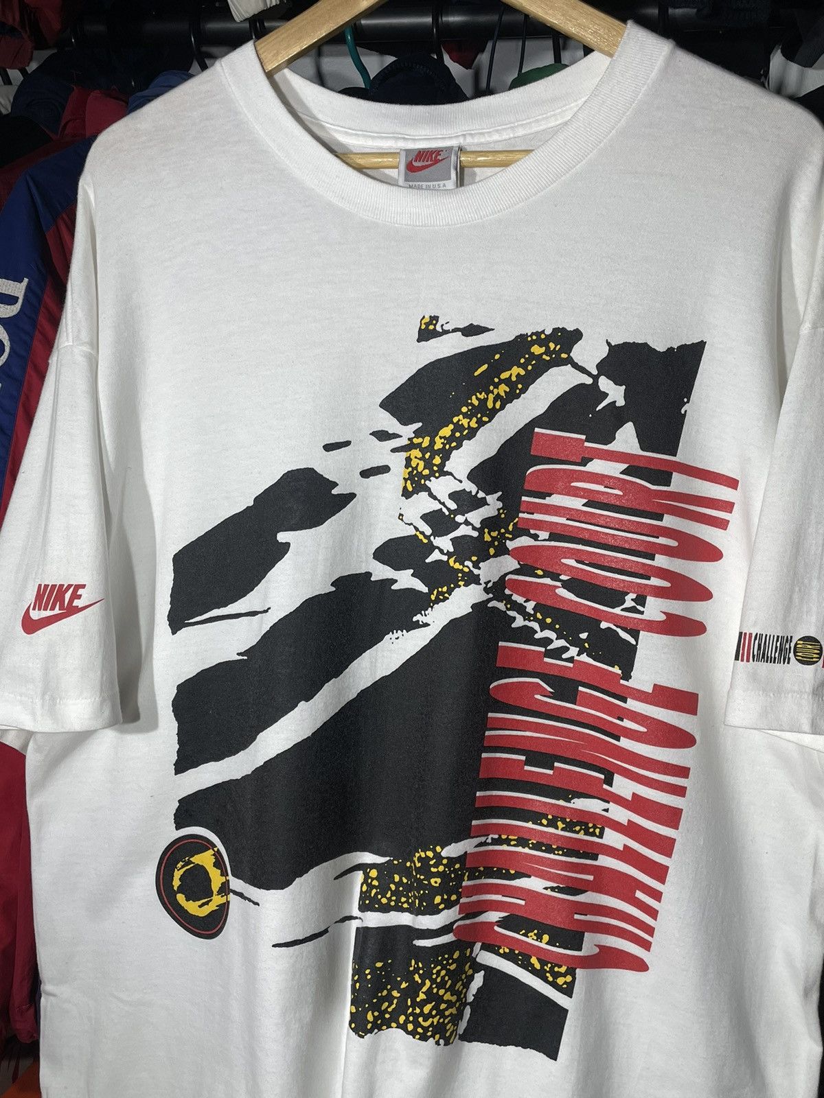 Nike × Vintage T-Shirt Nike Challenge Court Vintage 90’s Size US XL / EU 56 / 4 - 3 Thumbnail