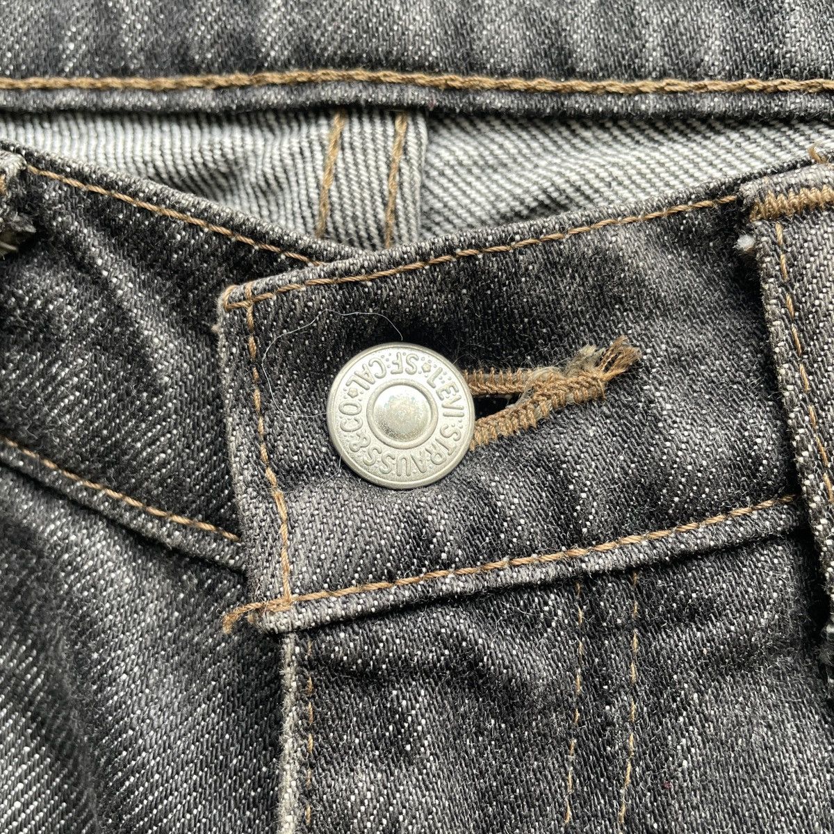 Levi's Vintage Clothing W29x29💥 Vintage Levis 503 J-22 Black Jeans Pants Denim Size US 29 - 6 Thumbnail