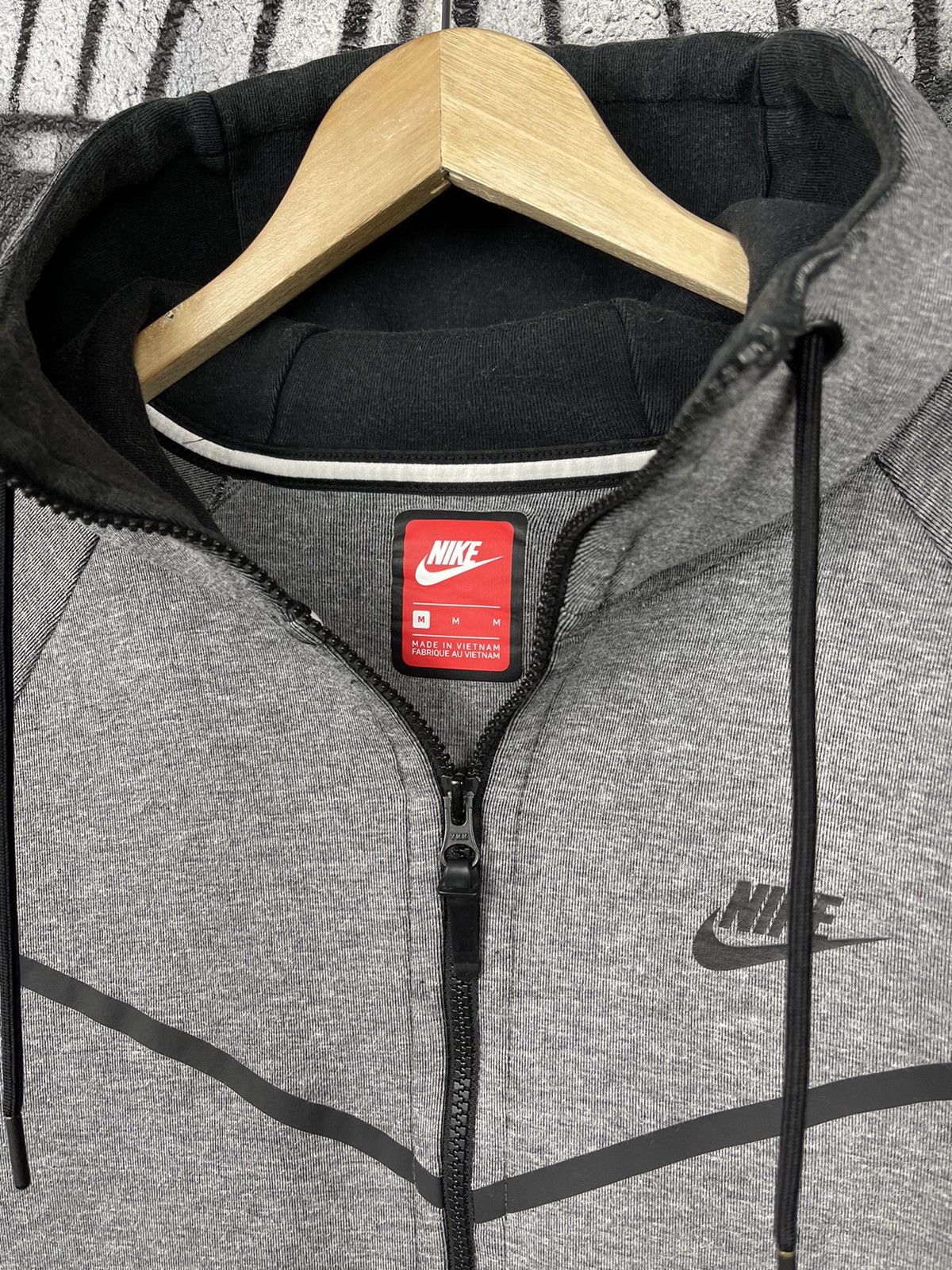 Nike Nike Tech Fleece Grey Windrunner Full Zip Hoodie Size Medium Size US M / EU 48-50 / 2 - 3 Thumbnail