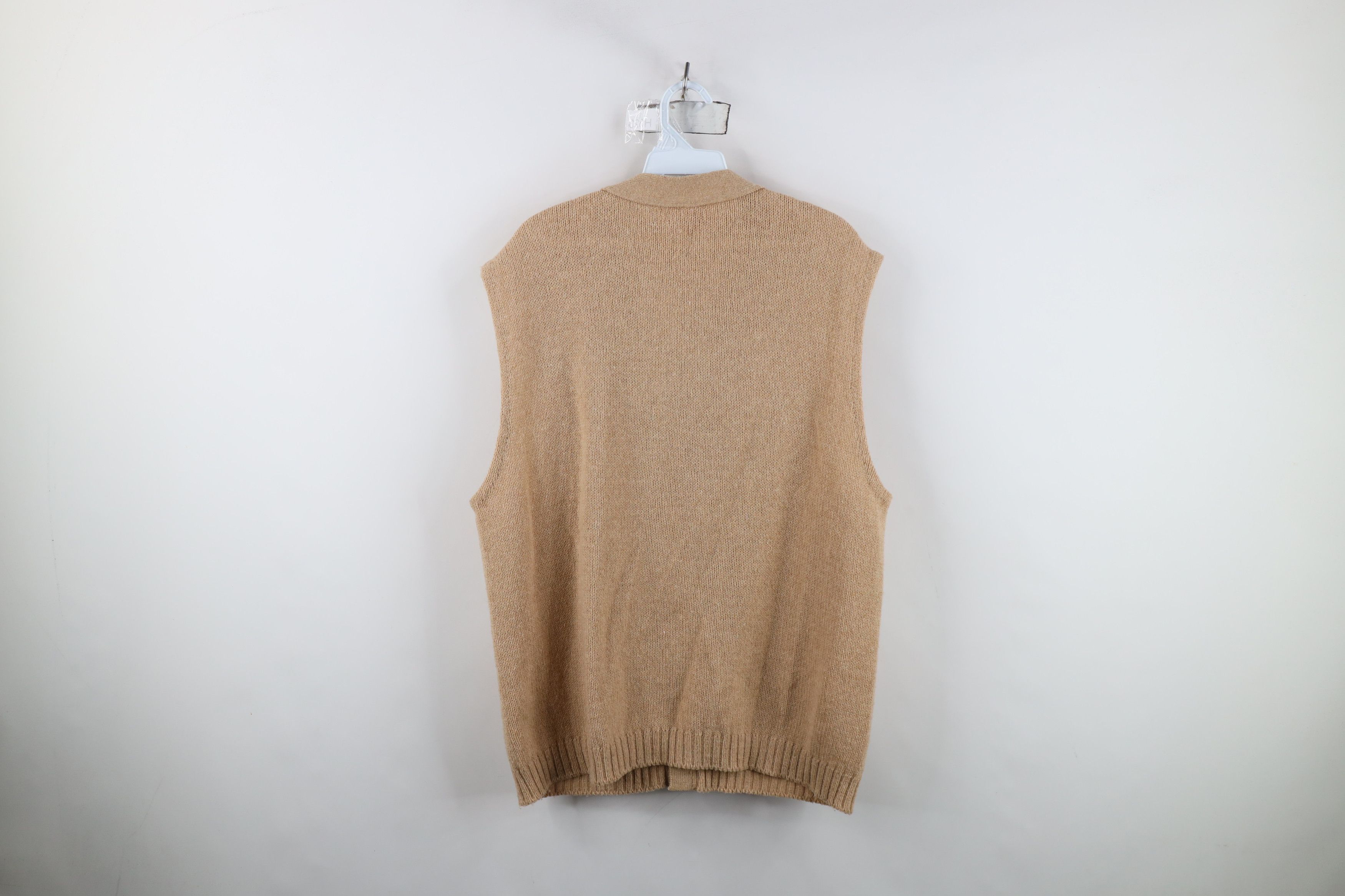 Vintage Vintage 70s Streetwear Ribbed Knit Cardigan Sweater Vest USA Size US L / EU 52-54 / 3 - 11 Thumbnail