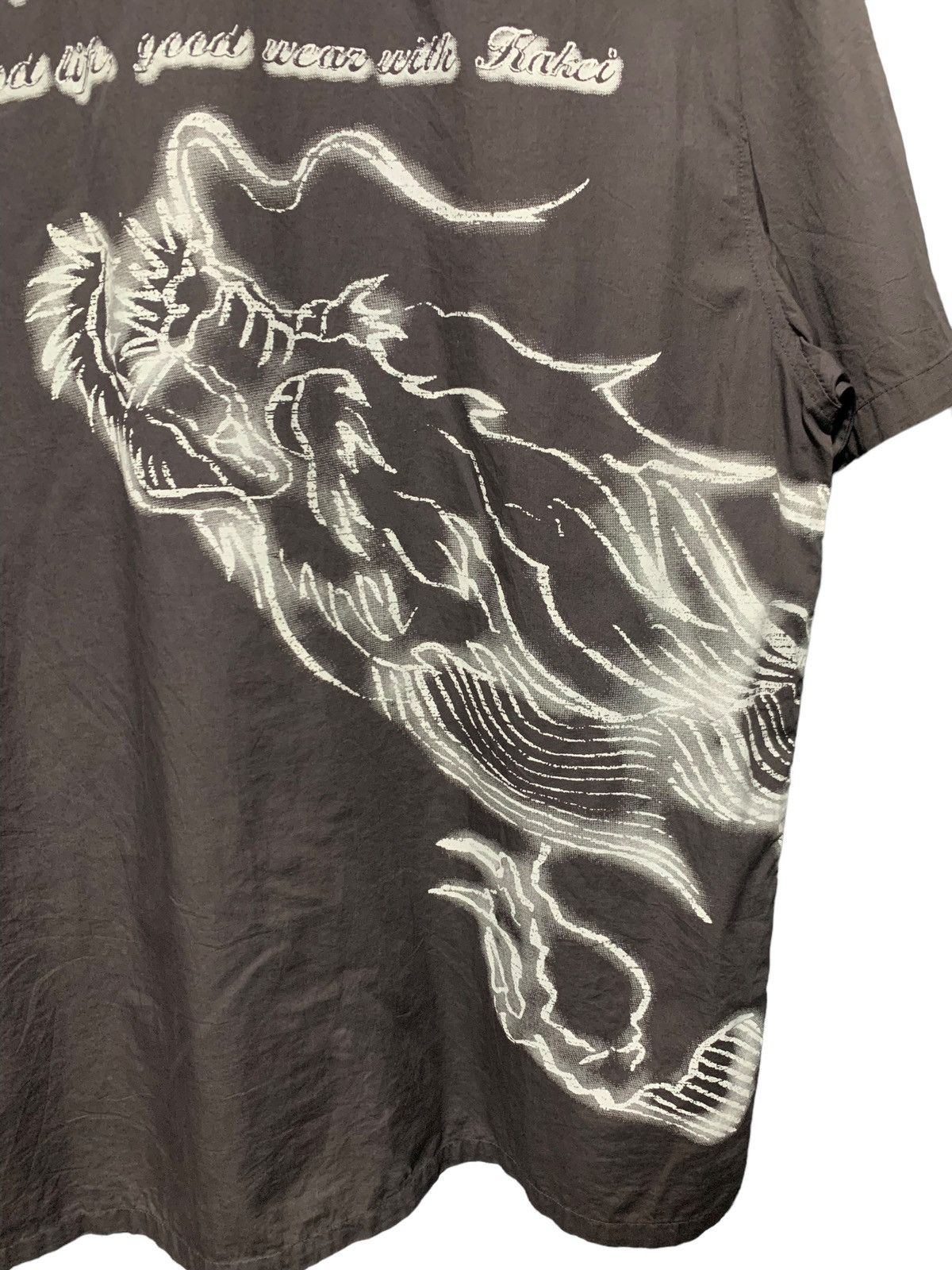 If Six Was Nine × Japanese Brand × Le Grande Bleu (L.G.B.) Japan kakej poem dragon print tricky pocket vintage shirt Size US L / EU 52-54 / 3 - 3 Thumbnail