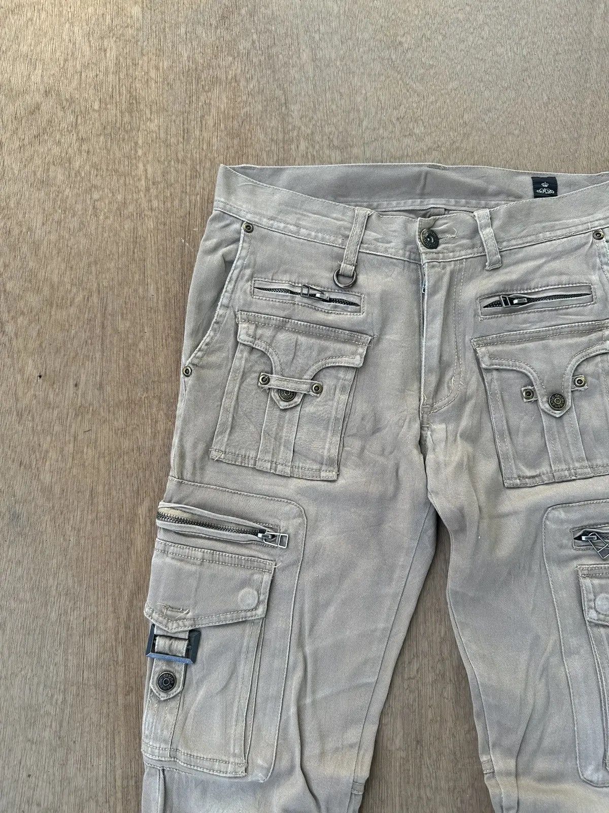 semanticdesign W29 L31🔥SEMATIC DESIGN MULTIPOCKET BONDAGE PUNK CARGO PANTS Size US 29 - 4 Thumbnail