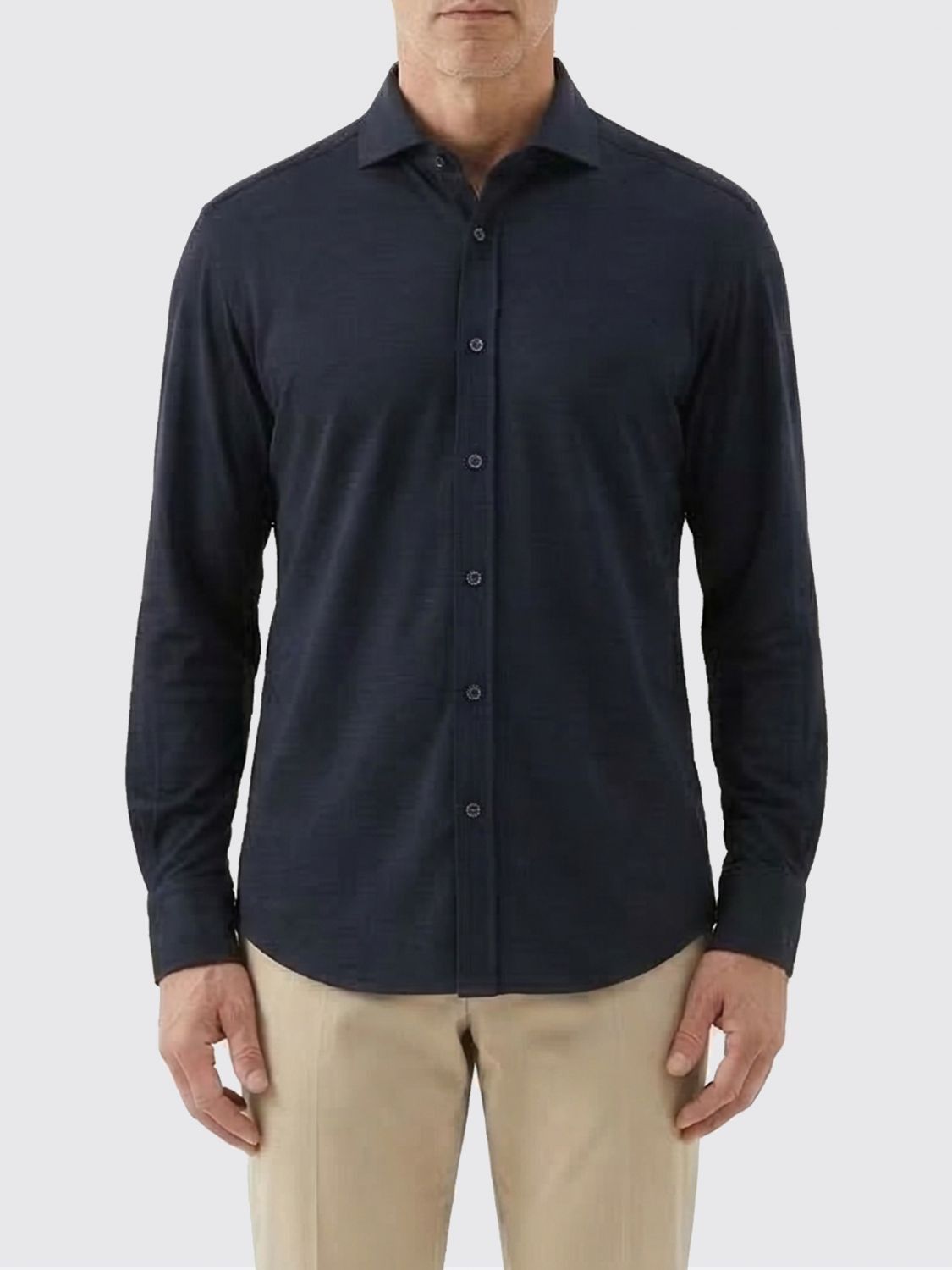 Brunello Cucinelli Brunello Cucinelli Shirt Men Blue Size US XL / EU 56 / 4 - 1 Thumbnail