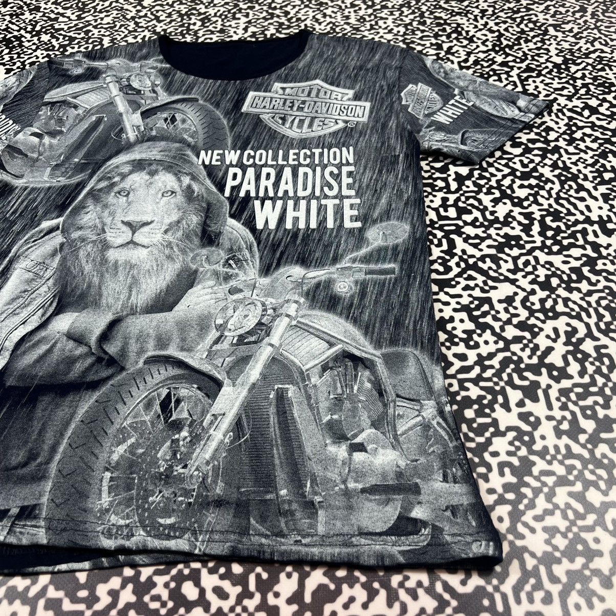 Harley Davidson Vintage Y2K Harley Davidson Over Print Biker Cycles T-shirt Size US M / EU 48-50 / 2 - 9 Thumbnail