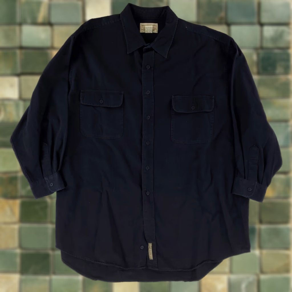 Abercrombie & Fitch VINTAGE Abercrombie & Fitch Shirt Field 90s Button Up Blue Long Sleeve Mens XL Size US XL / EU 56 / 4 - 1 Thumbnail
