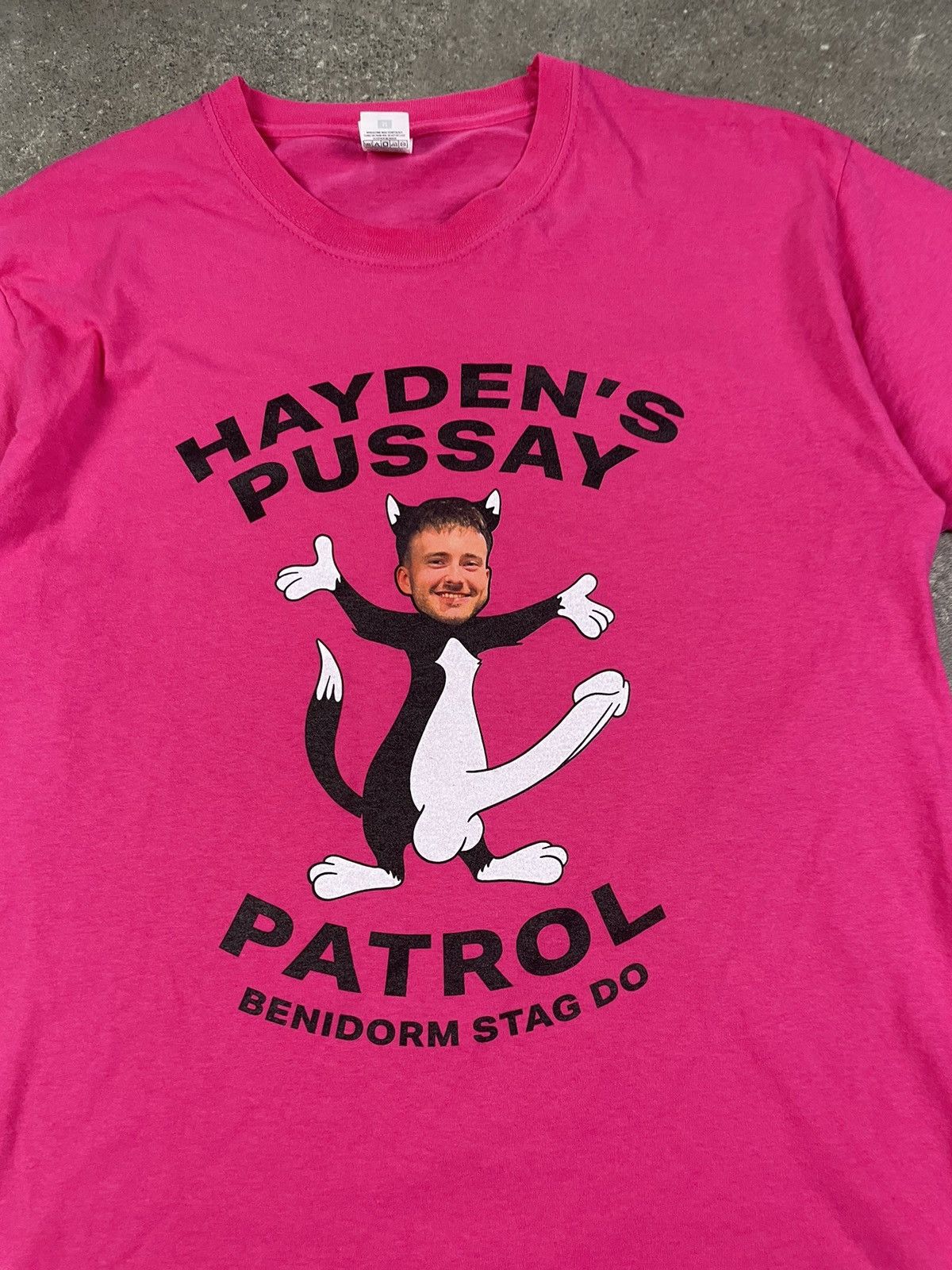 Vintage Pussay Patrol Dick Sex Parody vintage pink tee Size US M / EU 48-50 / 2 - 2 Thumbnail