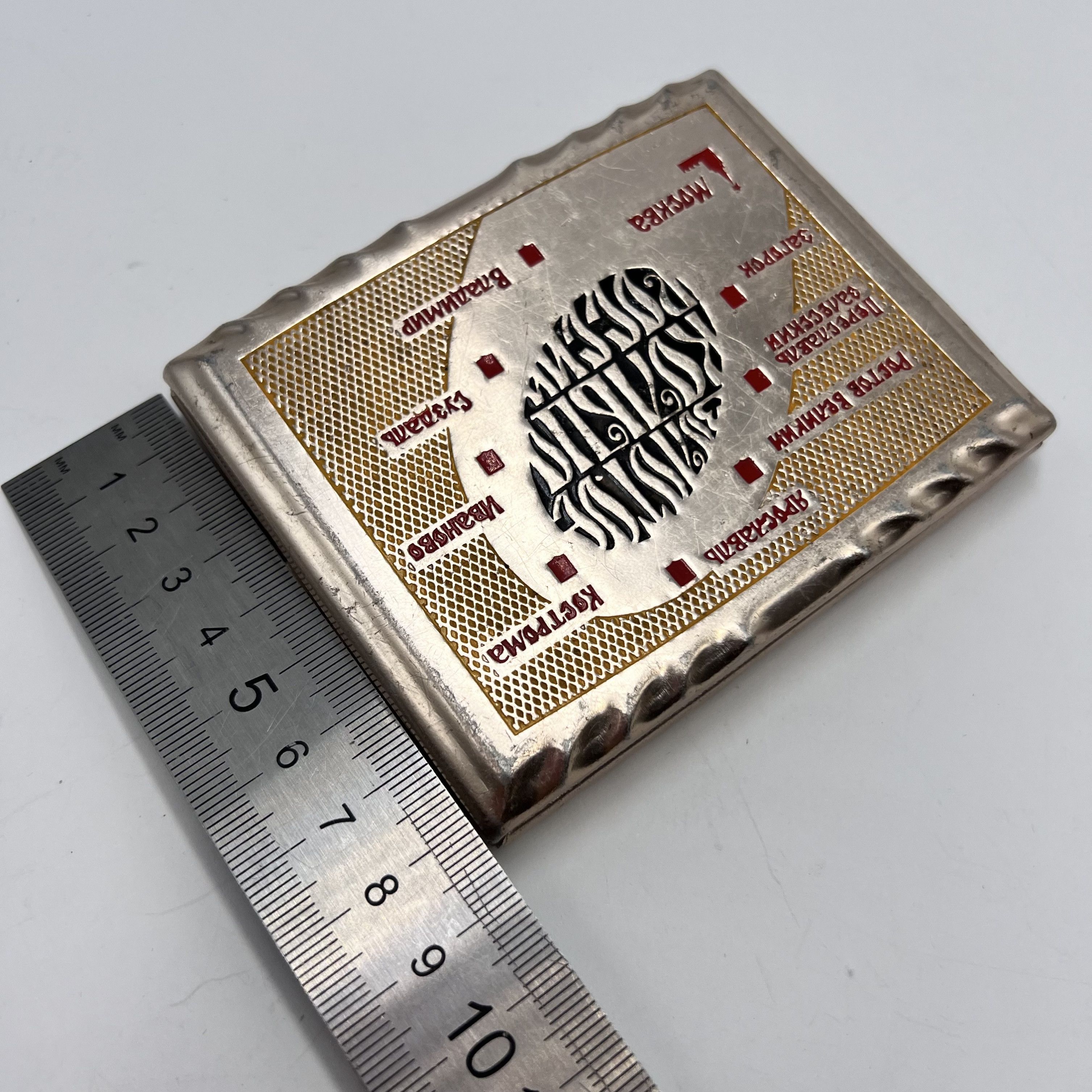 Vintage Vintage Rare USSR Soviet Box Cigarette Case Aluminum 44.52gr Size ONE SIZE - 8 Thumbnail