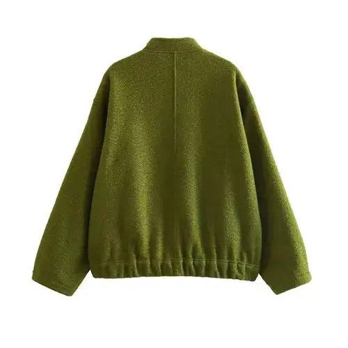 Aran Isles Knitwear Women Oversized Pockets Bomber Jacket Coat Size US L / EU 52-54 / 3 - 2 Thumbnail