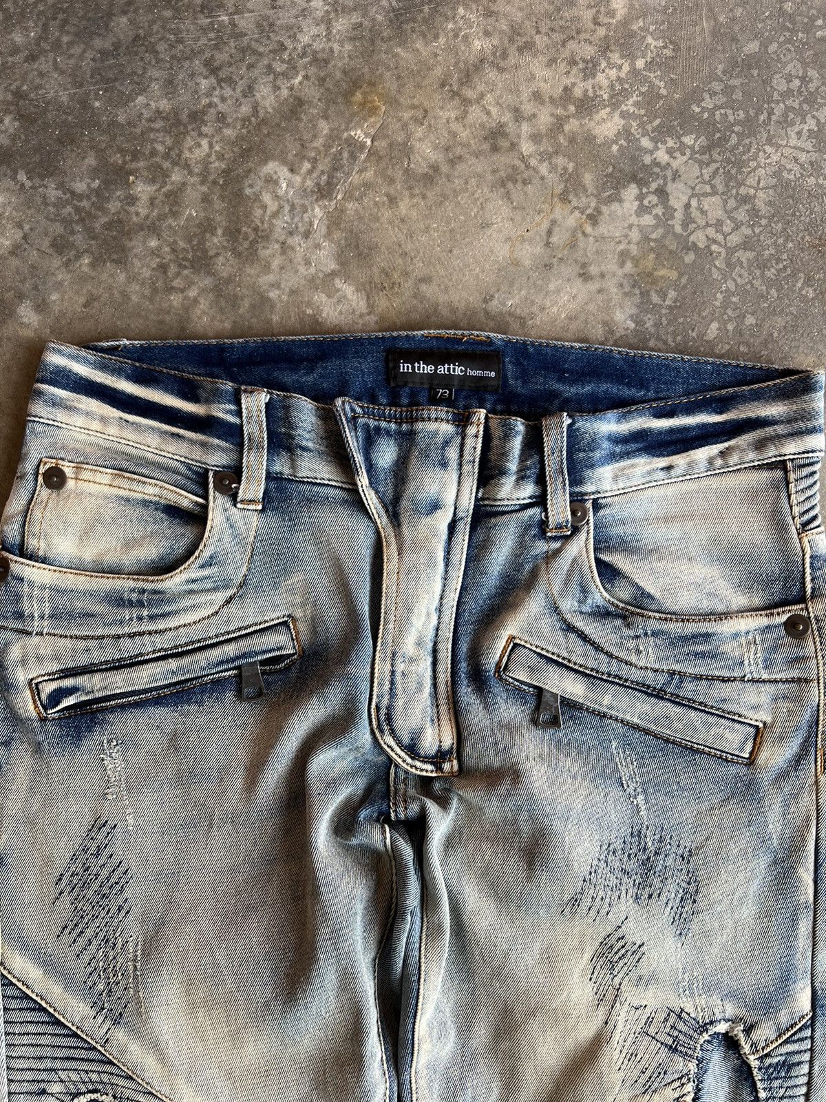 In The Attic × Japanese Brand In the attic Homme Bikers Pants Very Rare Size US 30 / EU 46 - 4 Thumbnail