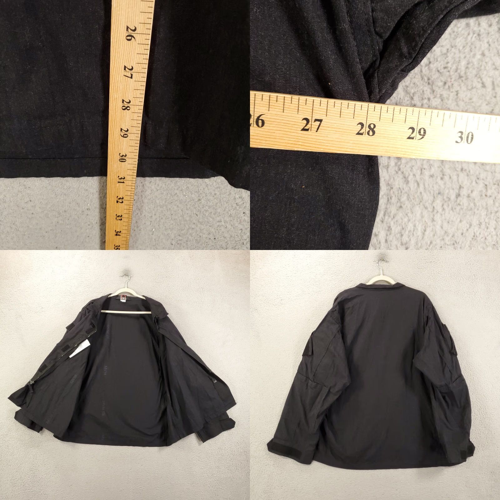 Vintage VINTAGE Tu Spec Tactical Jacket Mens 2XL Black Long Sleeve Zip Hook And Loop Pockets Size US XXL / EU 58 / 5 - 8 Thumbnail